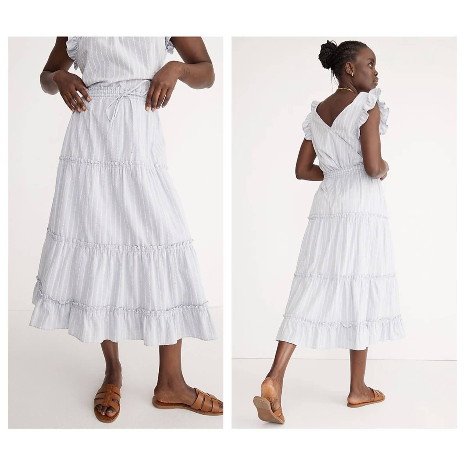 chinese dress ladies Strappy Tiered Maxi Dress in Beige Stripes  Reistor