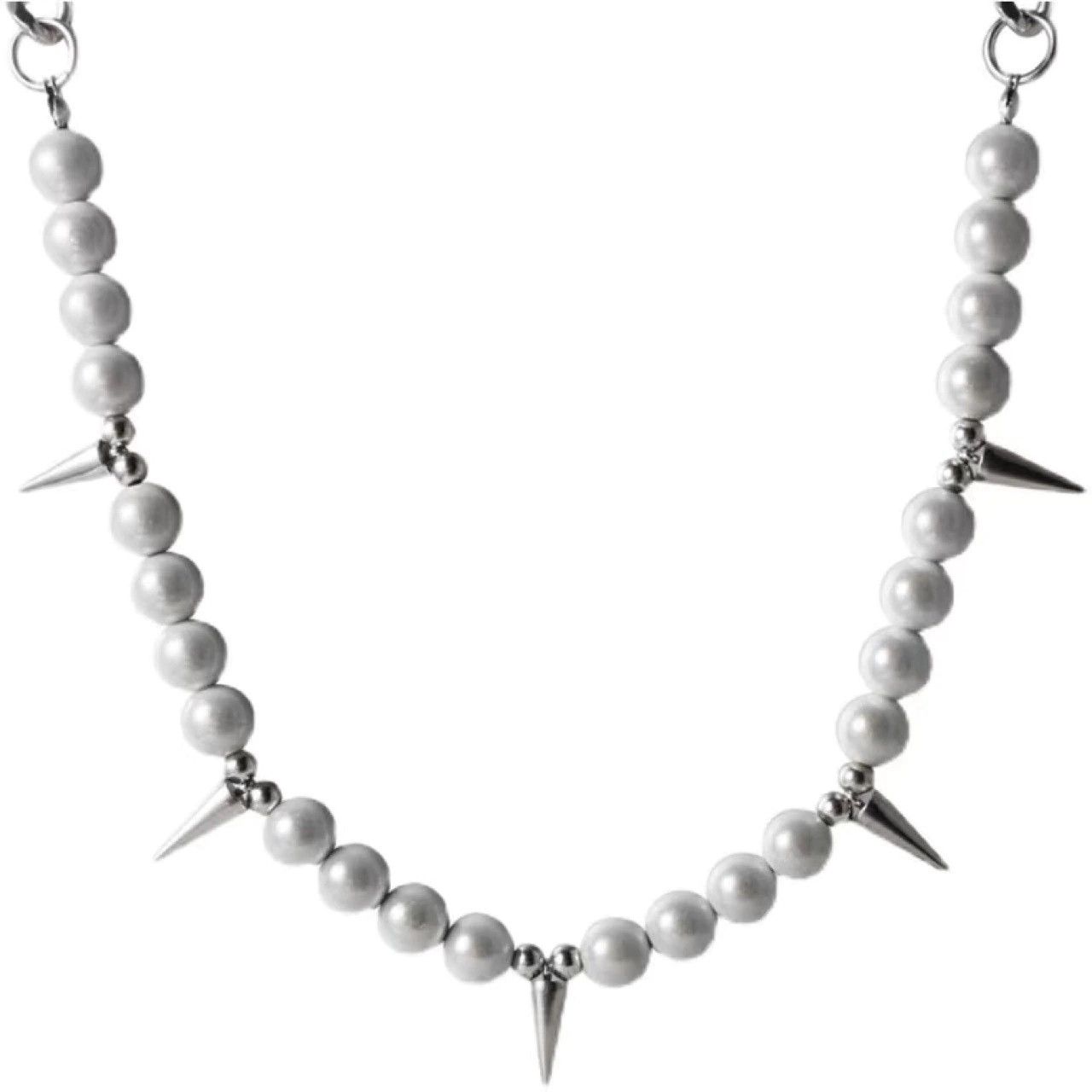 Jewelry Rivets Pearl Beads Chains Necklaces Size ONE SIZE - 1 Thumbnail