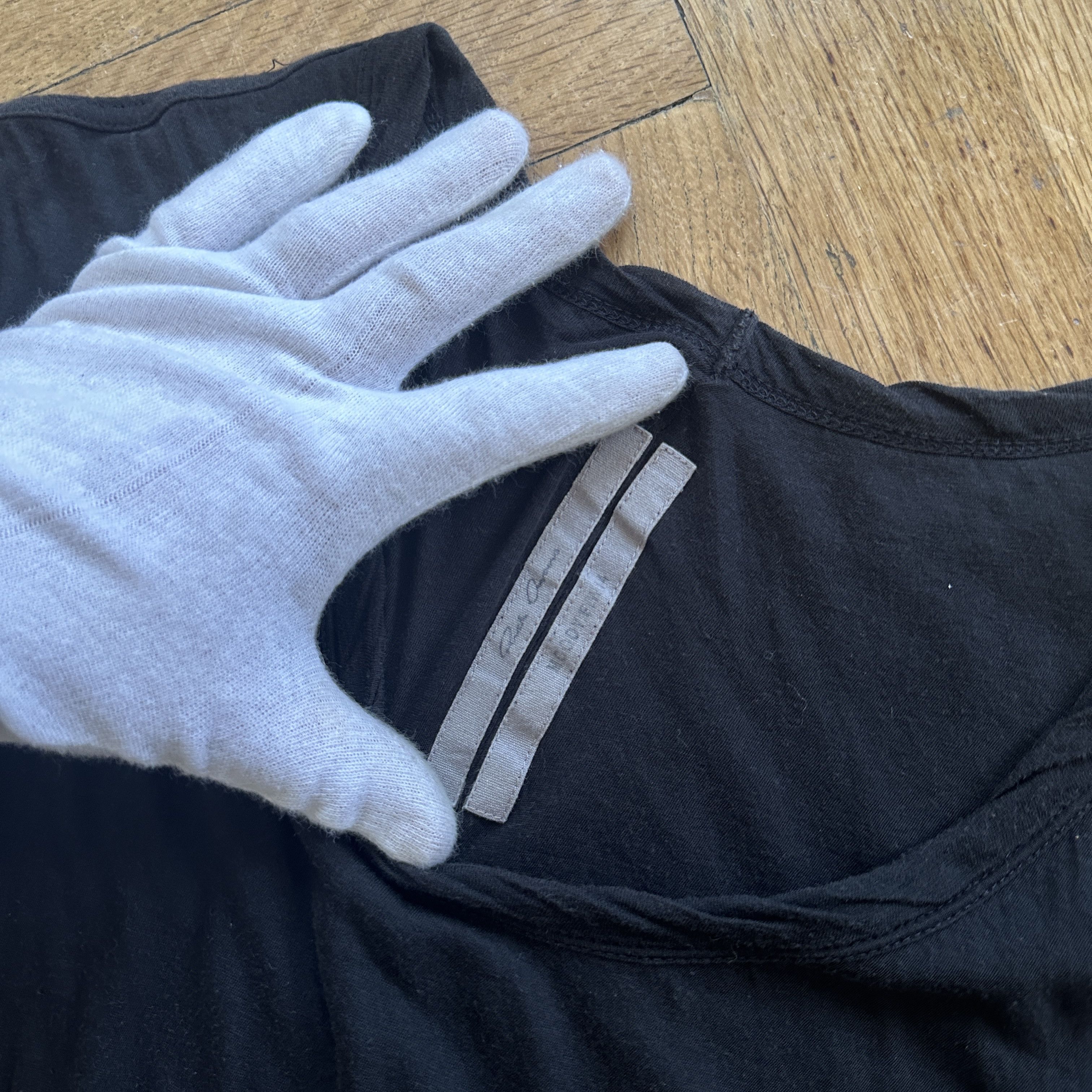 Rick Owens FW14 Moody Black Double Layer T-Shirt Size US L / EU 52-54 / 3 - 4 Thumbnail