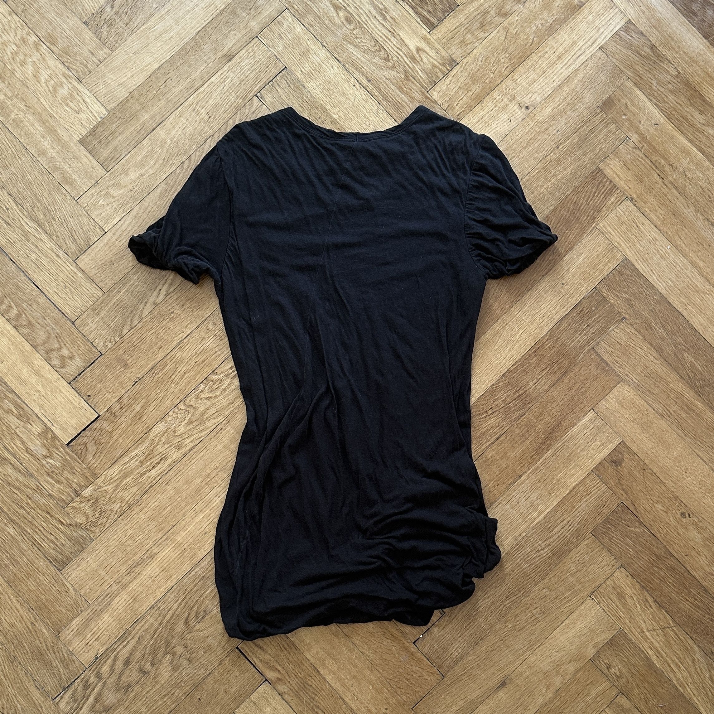 Rick Owens FW14 Moody Black Double Layer T-Shirt Size US L / EU 52-54 / 3 - 2 Thumbnail