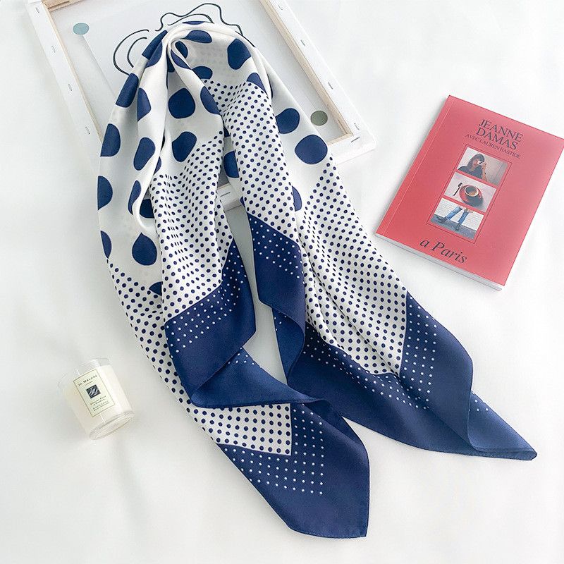 Other Polk Dot Square Silk Scarf Size ONE SIZE - 2 Thumbnail