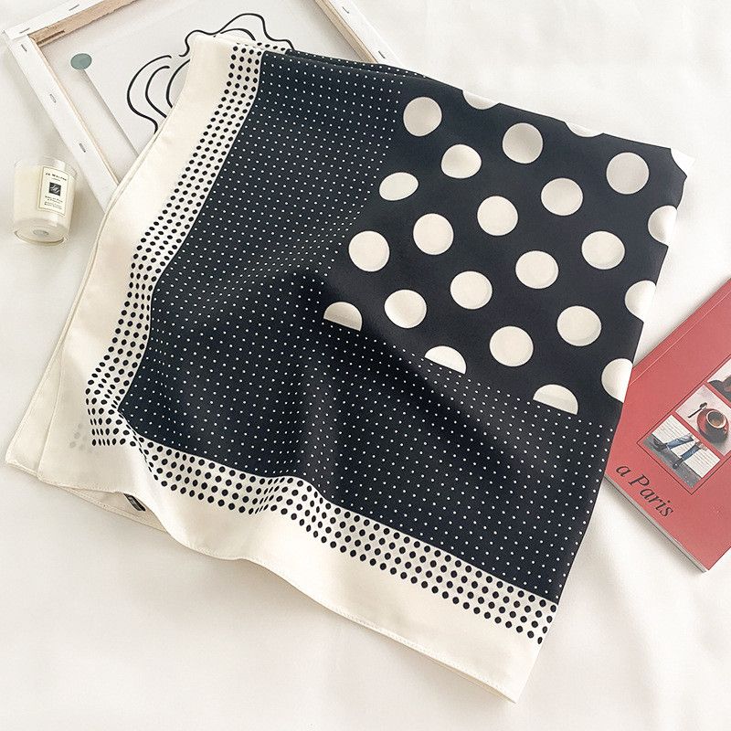 Other Polk Dot Square Silk Scarf Size ONE SIZE - 2 Thumbnail