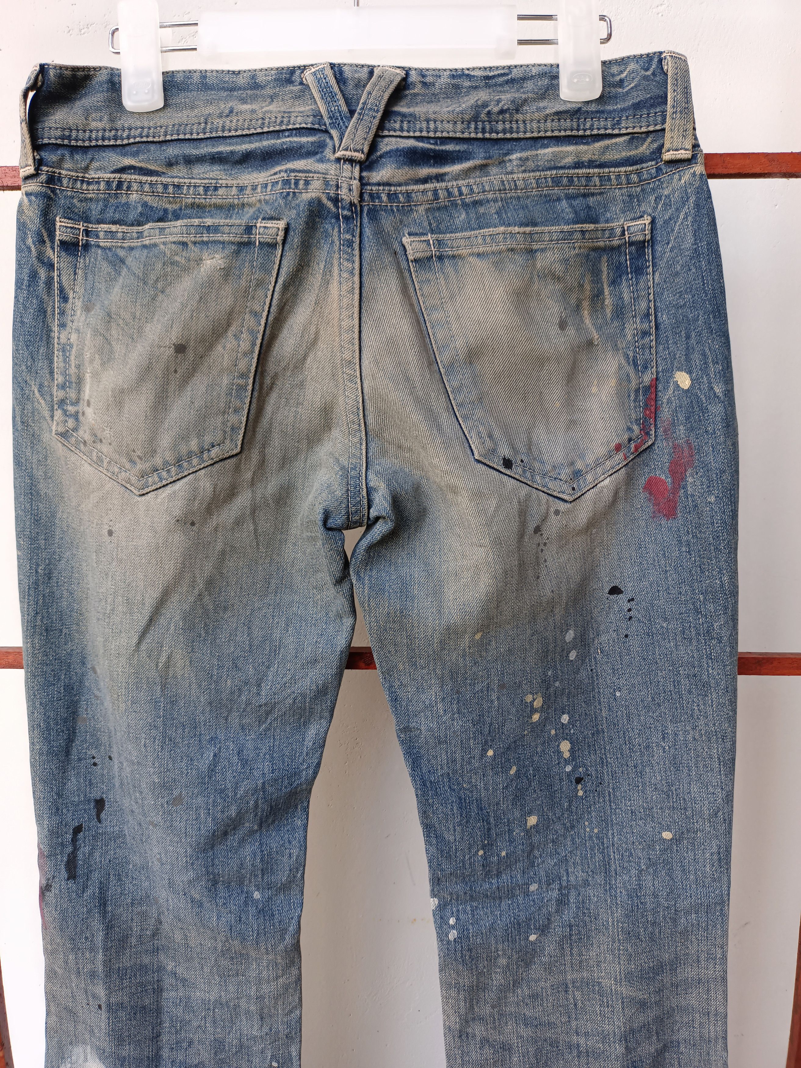 Japanese Brand Flare Vanquish Distressed Jeans Size 28" / US 6 / IT 42 - 5 Thumbnail