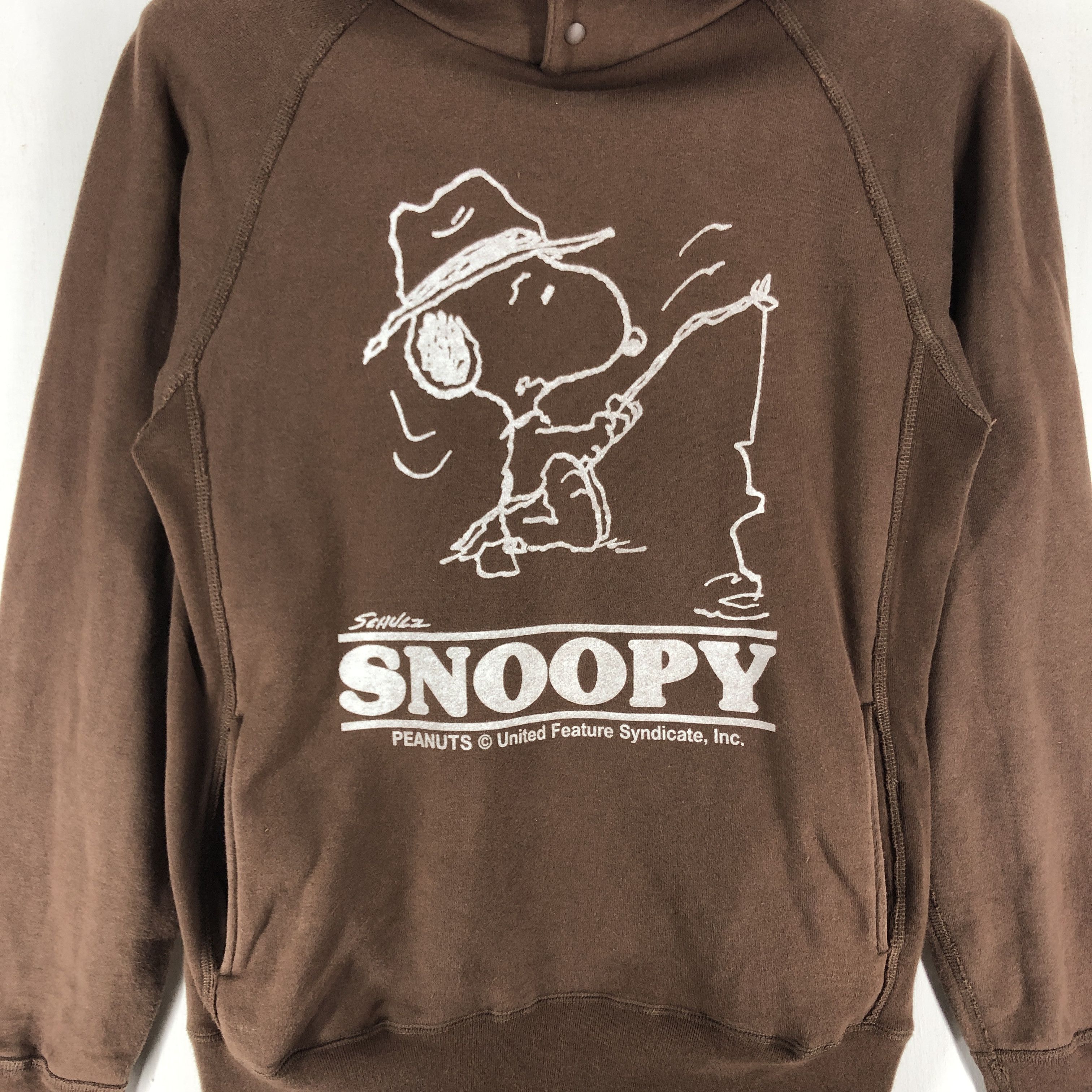Peanuts Vintage PEANUTS SNOOPY Hoodie Pullover #2051-70 Size US S / EU 44-46 / 1 - 3 Thumbnail