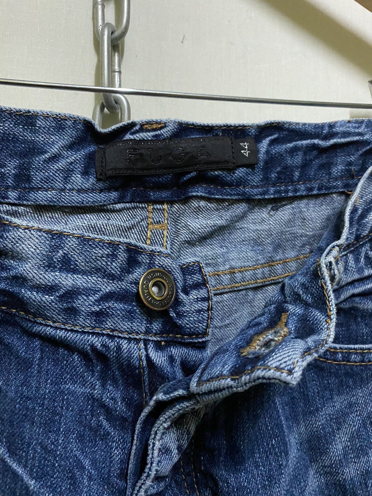 Japanese Brand Flare Fuga Jeans Japan Thrashed Size US 31 - 7 Thumbnail