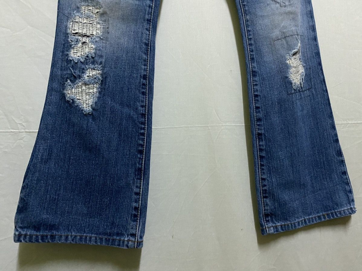 Japanese Brand Flare Fuga Jeans Japan Thrashed Size US 31 - 6 Thumbnail