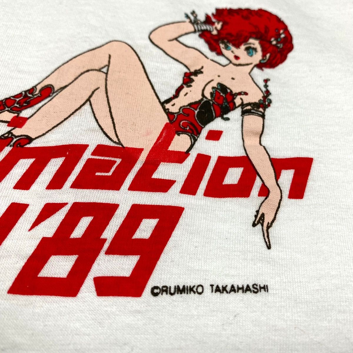 Anime Vintage '89 SUPER ANIMATION AWARD Rumiko Takahashi Art Tee Size US M / EU 48-50 / 2 - 4 Thumbnail