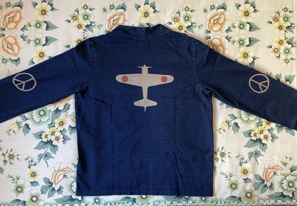 Kapital Kapital Blue dye Kimono Anti War Size US L / EU 52-54 / 3 - 3 Thumbnail