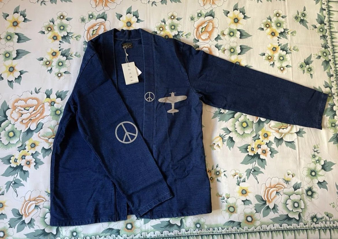 Kapital Kapital Blue dye Kimono Anti War Size US L / EU 52-54 / 3 - 2 Thumbnail