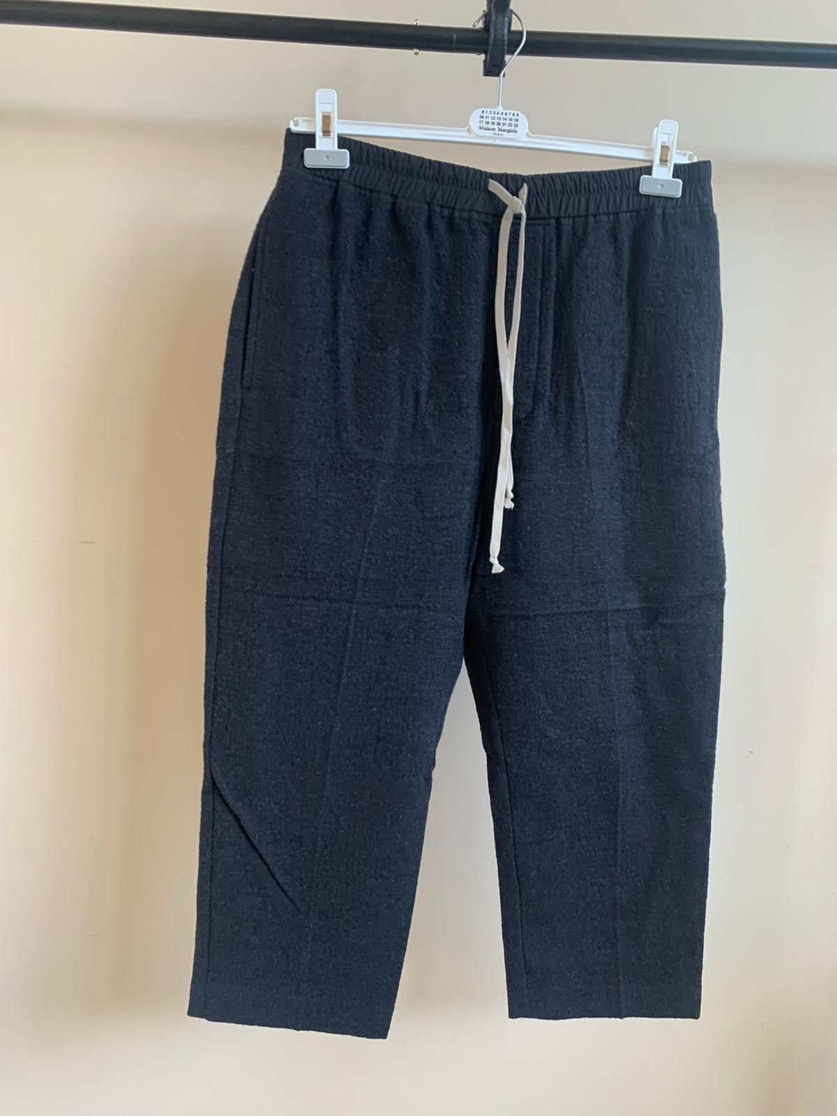 Rick Owens Drawstring Cropped Long Pants in Anthracite Size US 36 / EU 52 - 3 Thumbnail