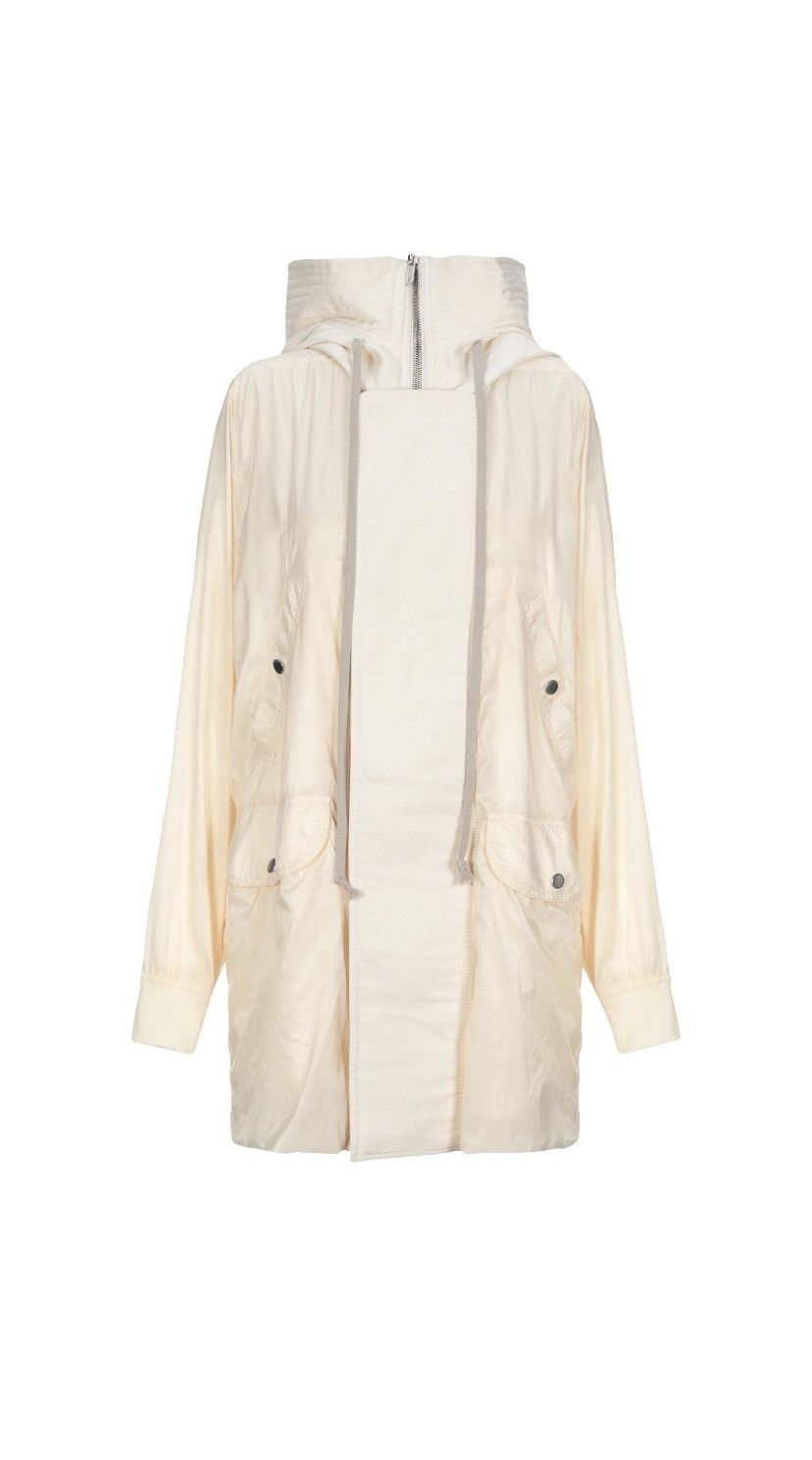 image of Rick Owens x Rick Owens Drkshdw Jumbo Brother Parka in Beige, Women's (Size XS)