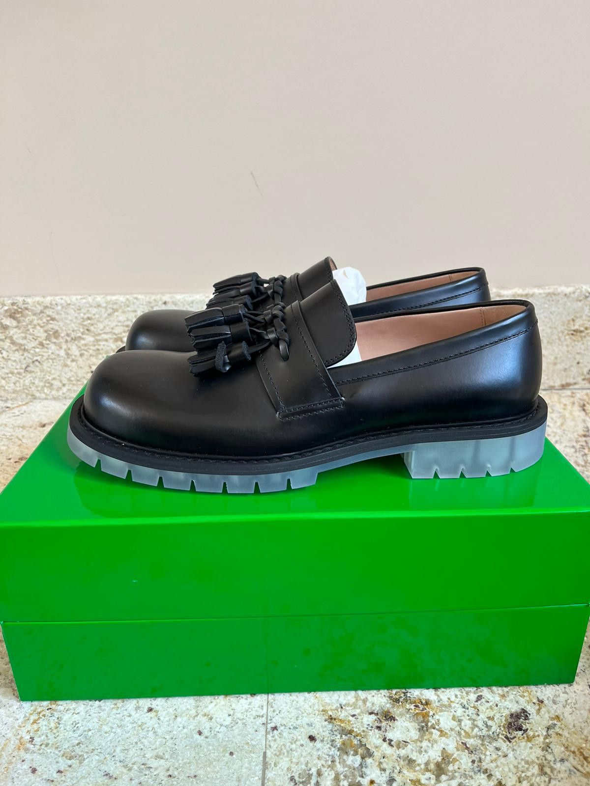 Bottega Veneta Tassle Loafer Derby Shoes in Black Color Size US 9 / EU 42 - 16 Thumbnail