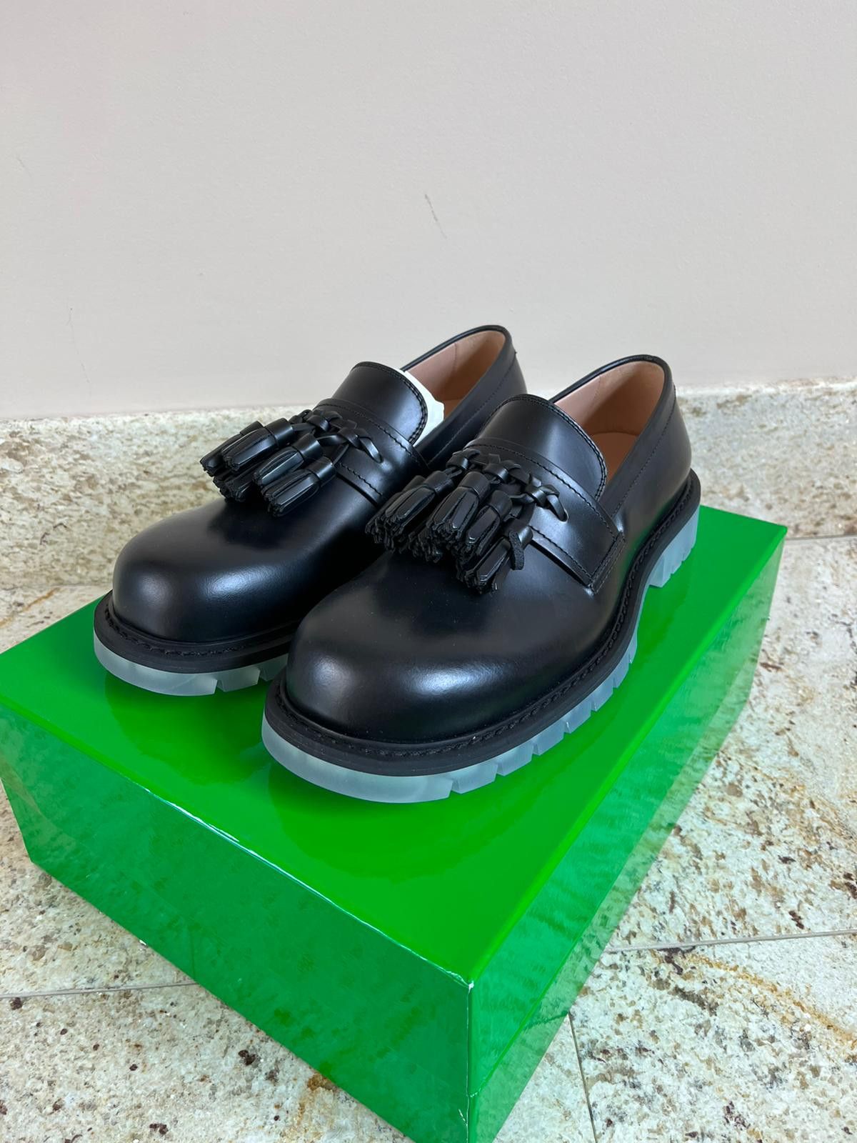 Bottega Veneta Tassle Loafer Derby Shoes in Black Color Size US 9 / EU 42 - 2 Thumbnail