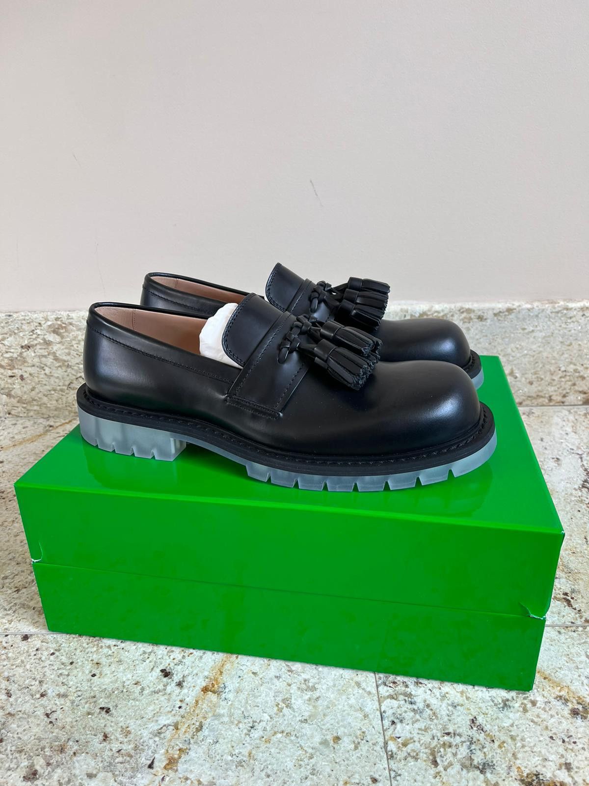 Bottega Veneta Tassle Loafer Derby Shoes in Black Color Size US 9 / EU 42 - 6 Thumbnail