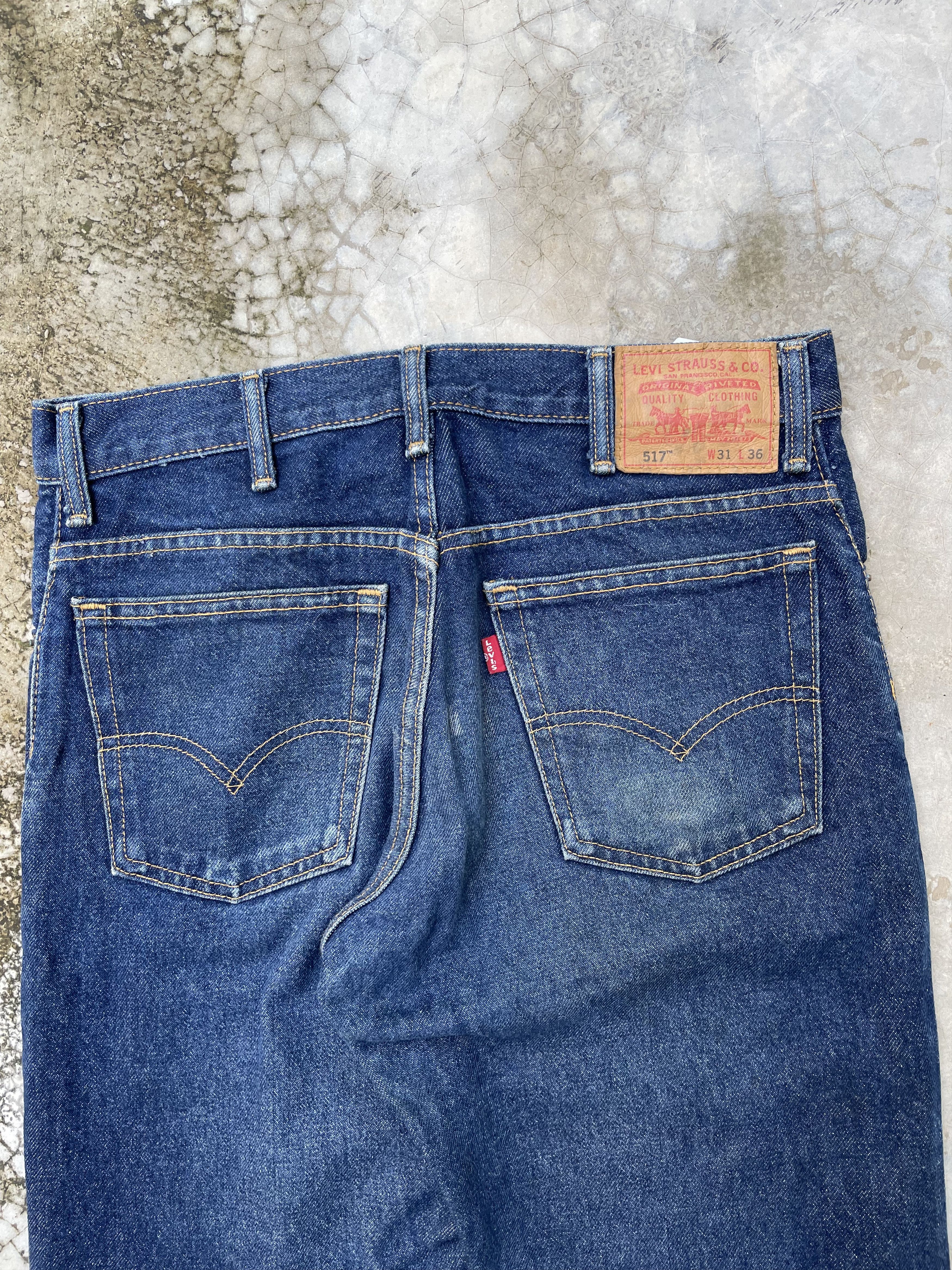 Levi's × Vintage Y2K Levi's 517 Flare Bootcut Jeans Size 30 x 31 Size US 30 / EU 46 - 6 Thumbnail