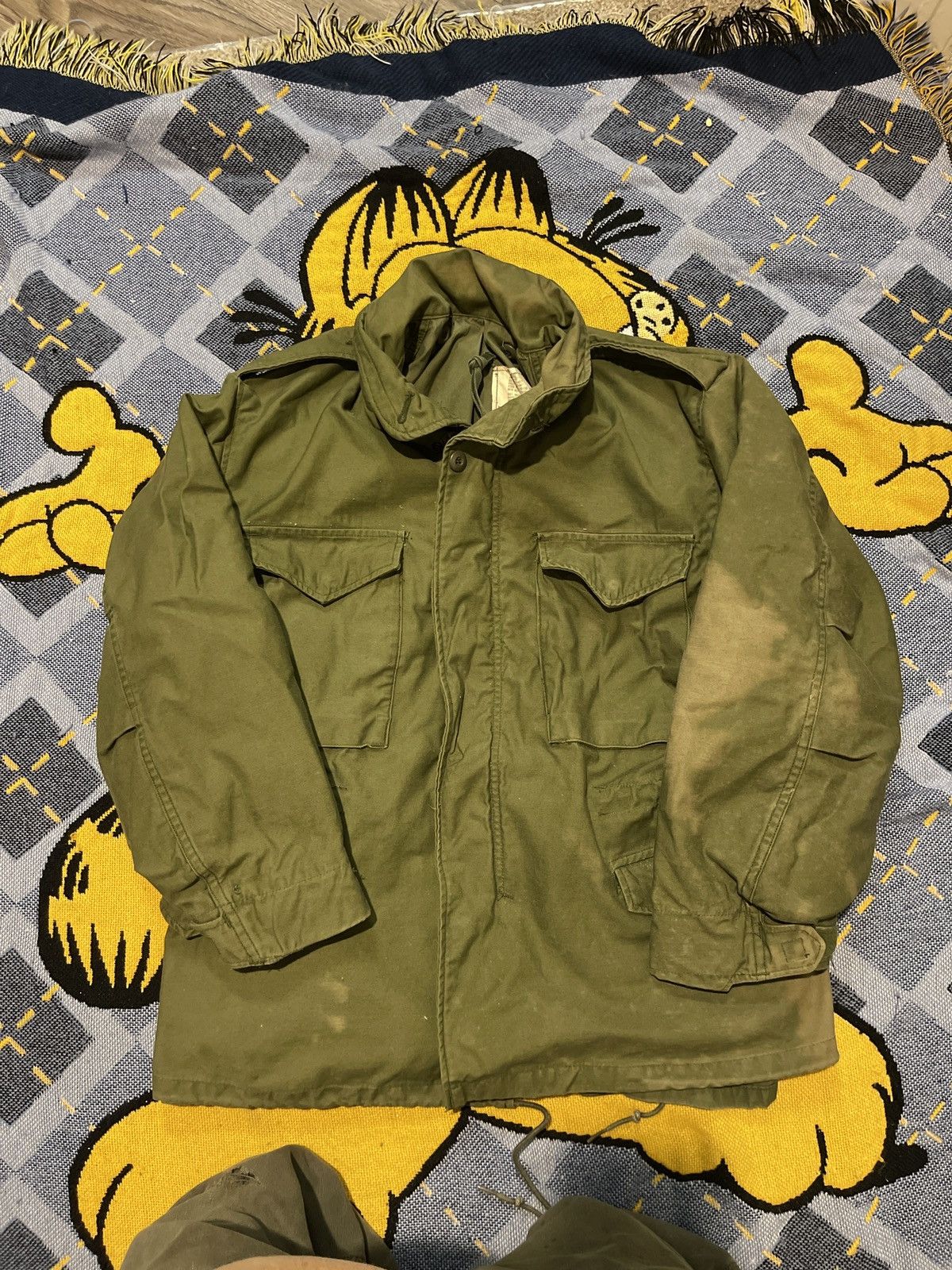 Vintage Vintage Military Zip Up Jacket Size US M / EU 48-50 / 2 - 1 Thumbnail
