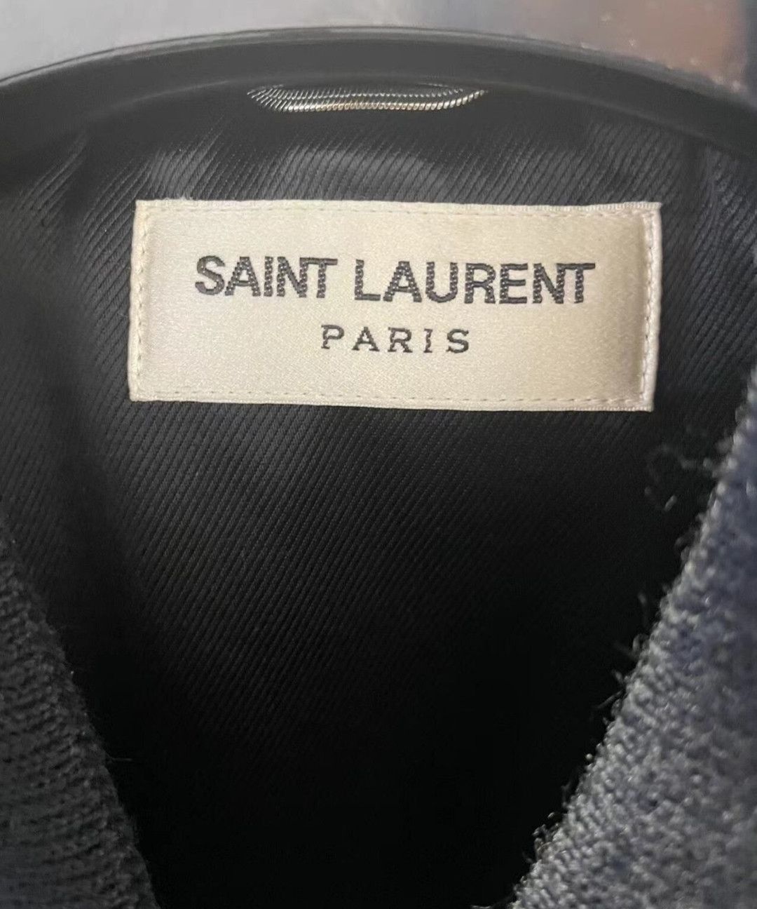 Saint Laurent Paris Saint Laurent Multi Zip Black Wool Baseball Jersey Size US M / EU 48-50 / 2 - 3 Thumbnail