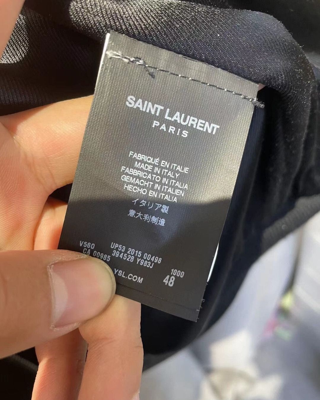Saint Laurent Paris Saint Laurent Multi Zip Black Wool Baseball Jersey Size US M / EU 48-50 / 2 - 4 Thumbnail