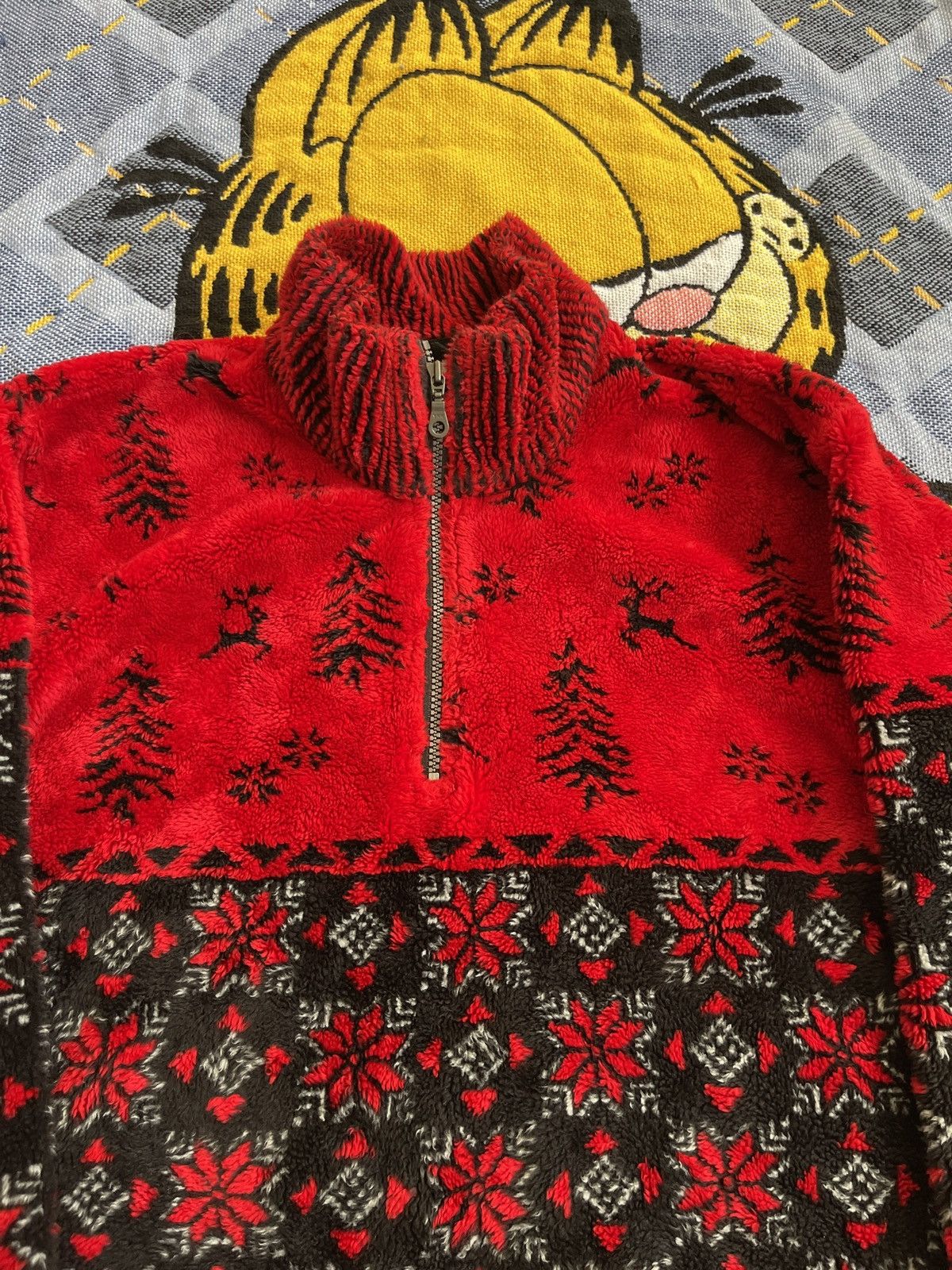 Vintage Vintage Fleece Winter Christmas Sweater Size US M / EU 48-50 / 2 - 2 Thumbnail