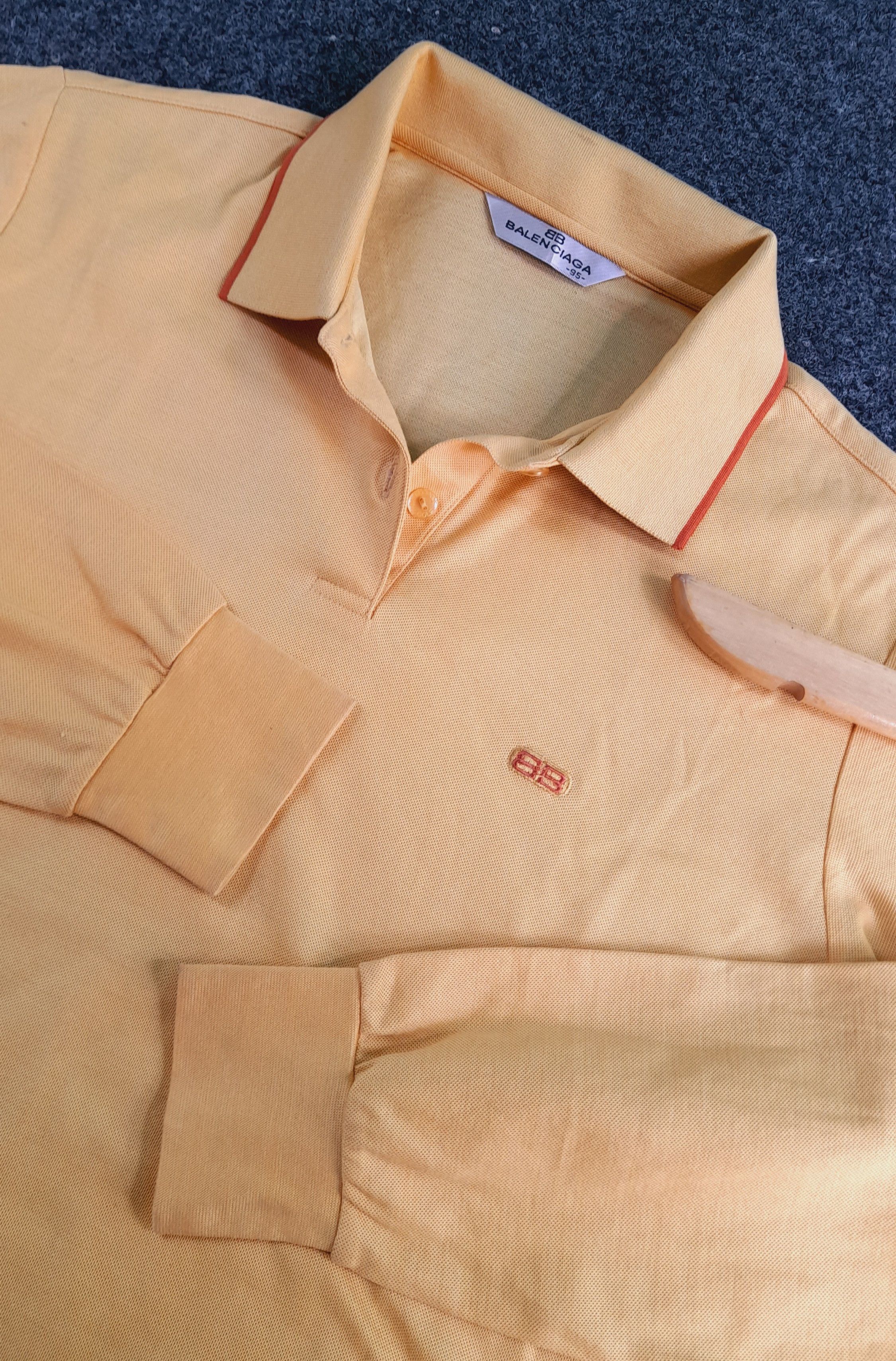image of For Women Balenciaga Tshirt X Long Sleeve Tshirt in Mustard (Size Medium)