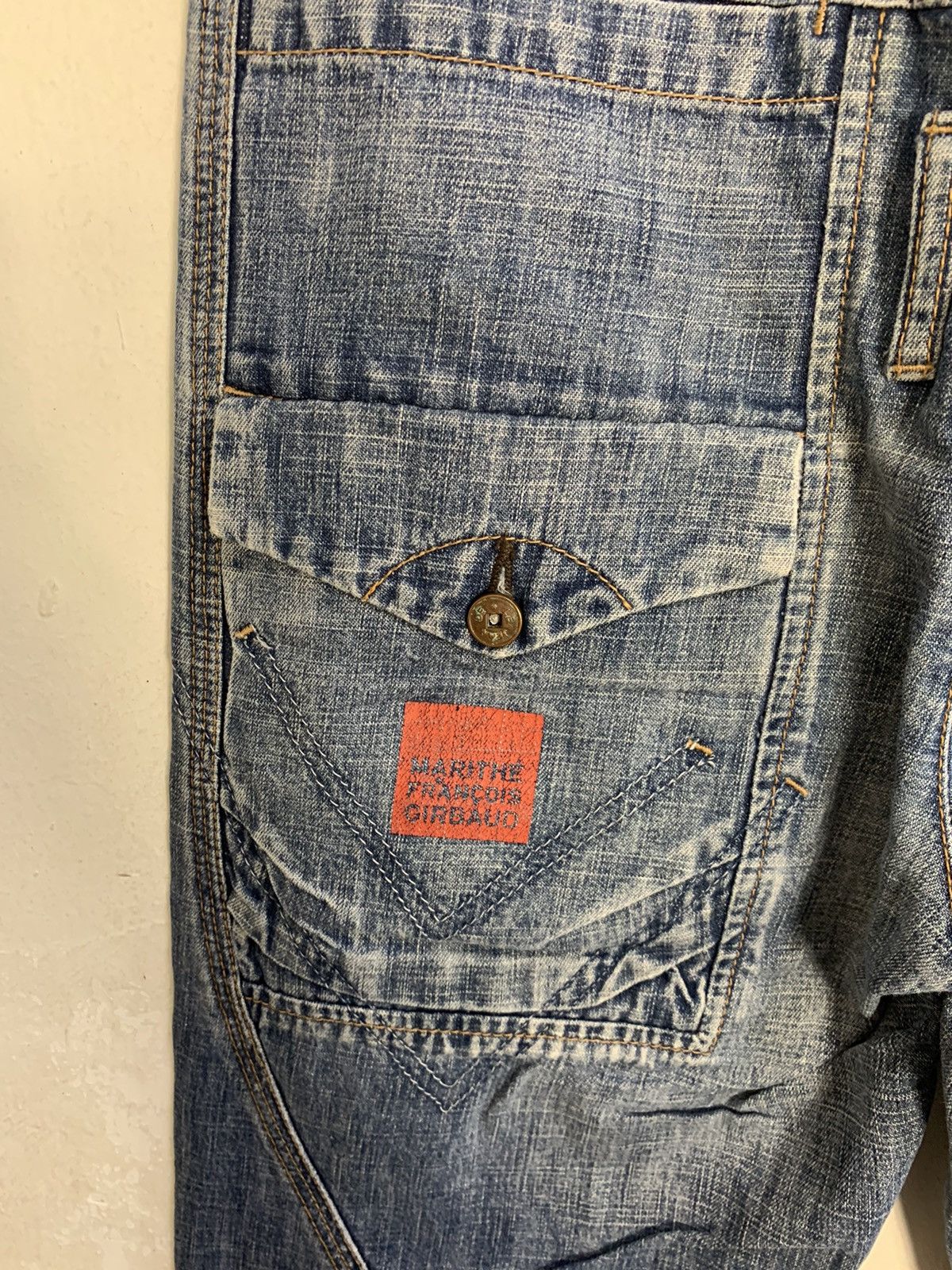 Marithe + Francois Girbaud Marithé Francois Girbaud Double Waist Flaps Pocket Jeans Size 30" / US 8 / IT 44 - 7 Thumbnail