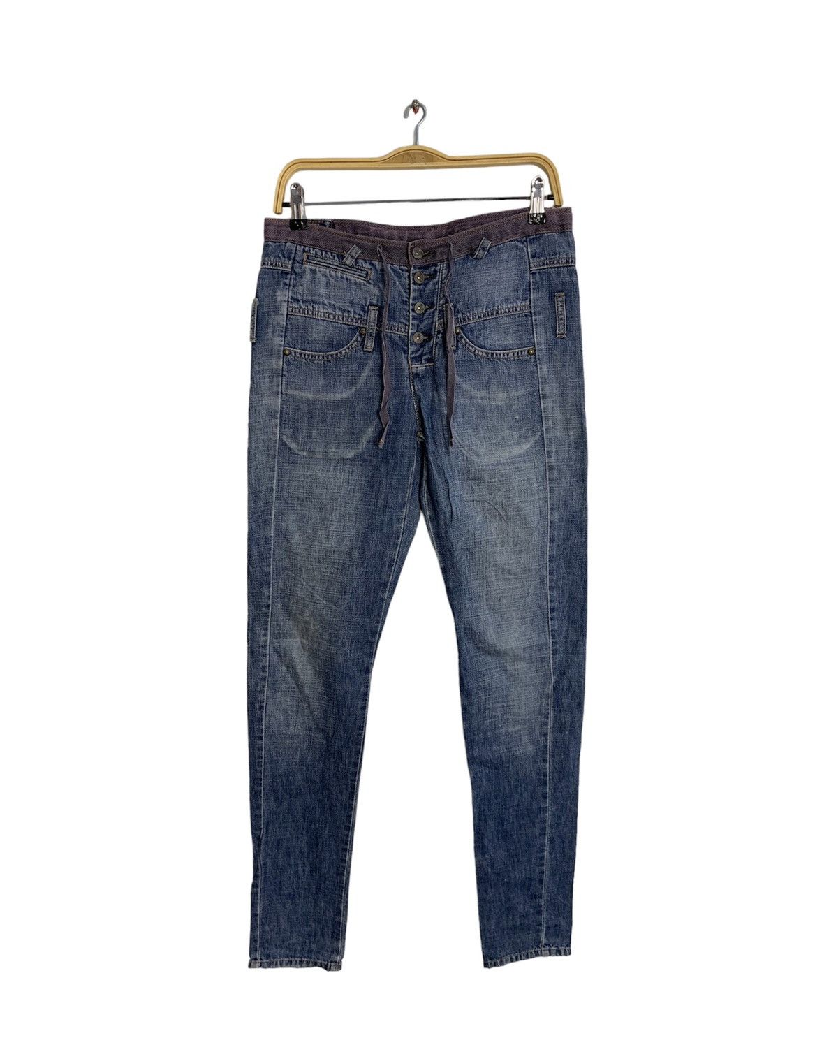 Marithe + Francois Girbaud Marithé Francois Girbaud Double Waist Flaps Pocket Jeans Size 30" / US 8 / IT 44 - 2 Thumbnail