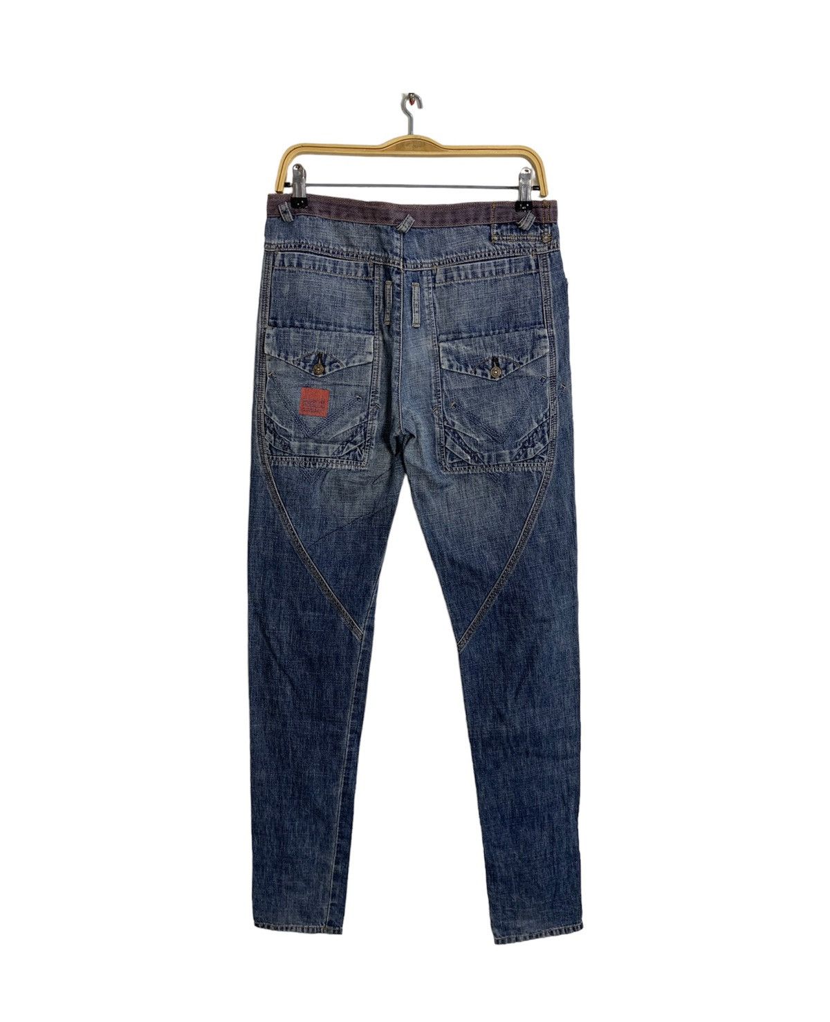 Marithé Francois Girbaud Double Waist Flaps Pocket Jeans