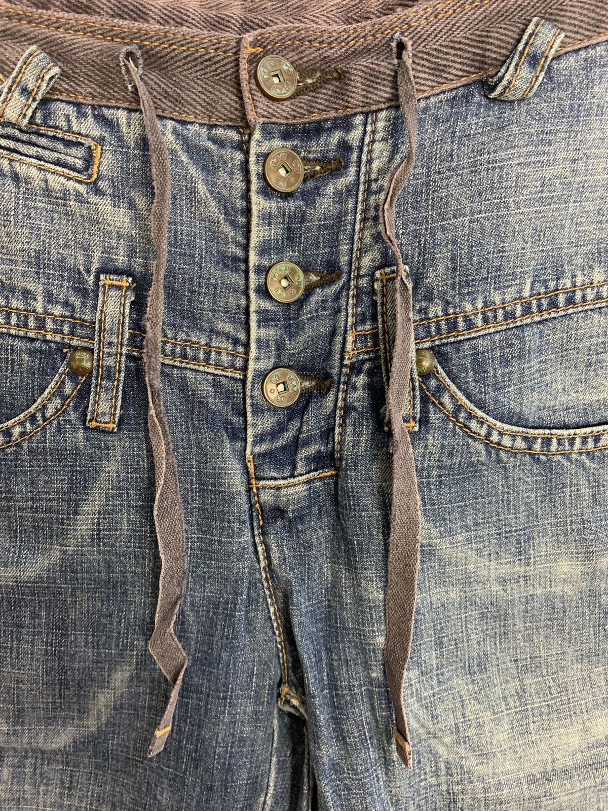 Marithe + Francois Girbaud Marithé Francois Girbaud Double Waist Flaps Pocket Jeans Size 30" / US 8 / IT 44 - 5 Thumbnail