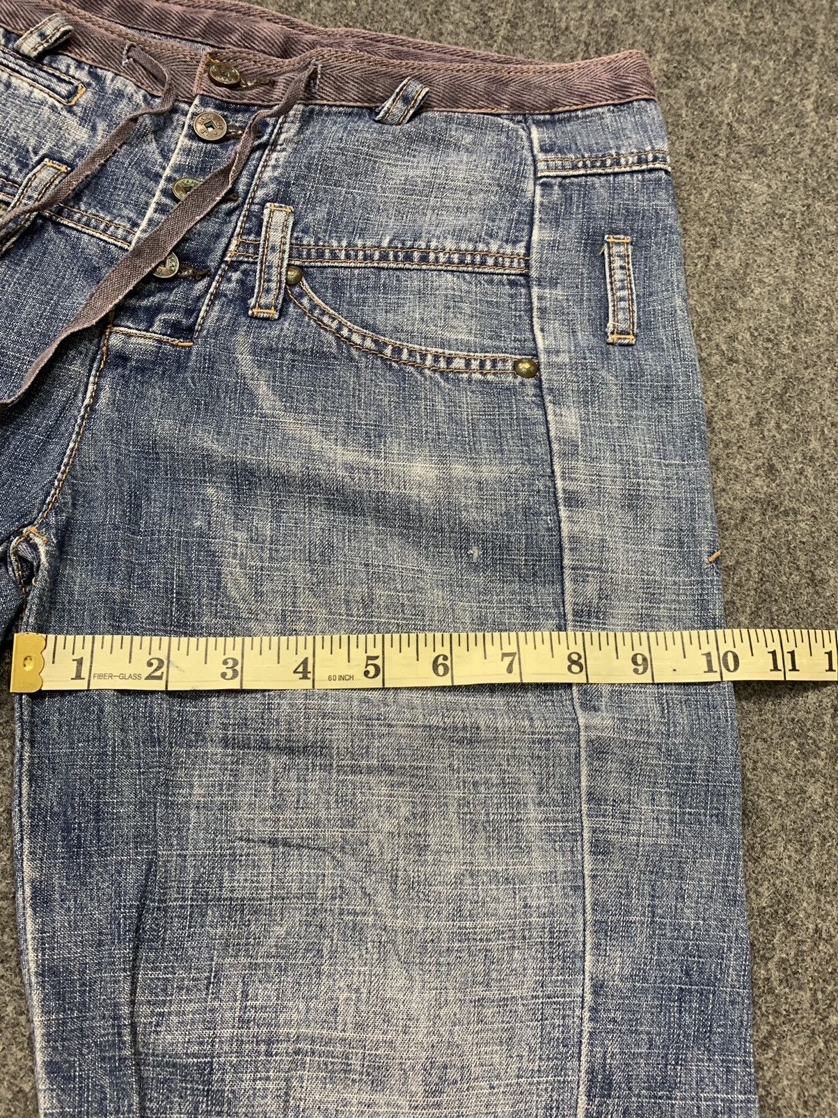 Marithe + Francois Girbaud Marithé Francois Girbaud Double Waist Flaps Pocket Jeans Size 30" / US 8 / IT 44 - 12 Thumbnail