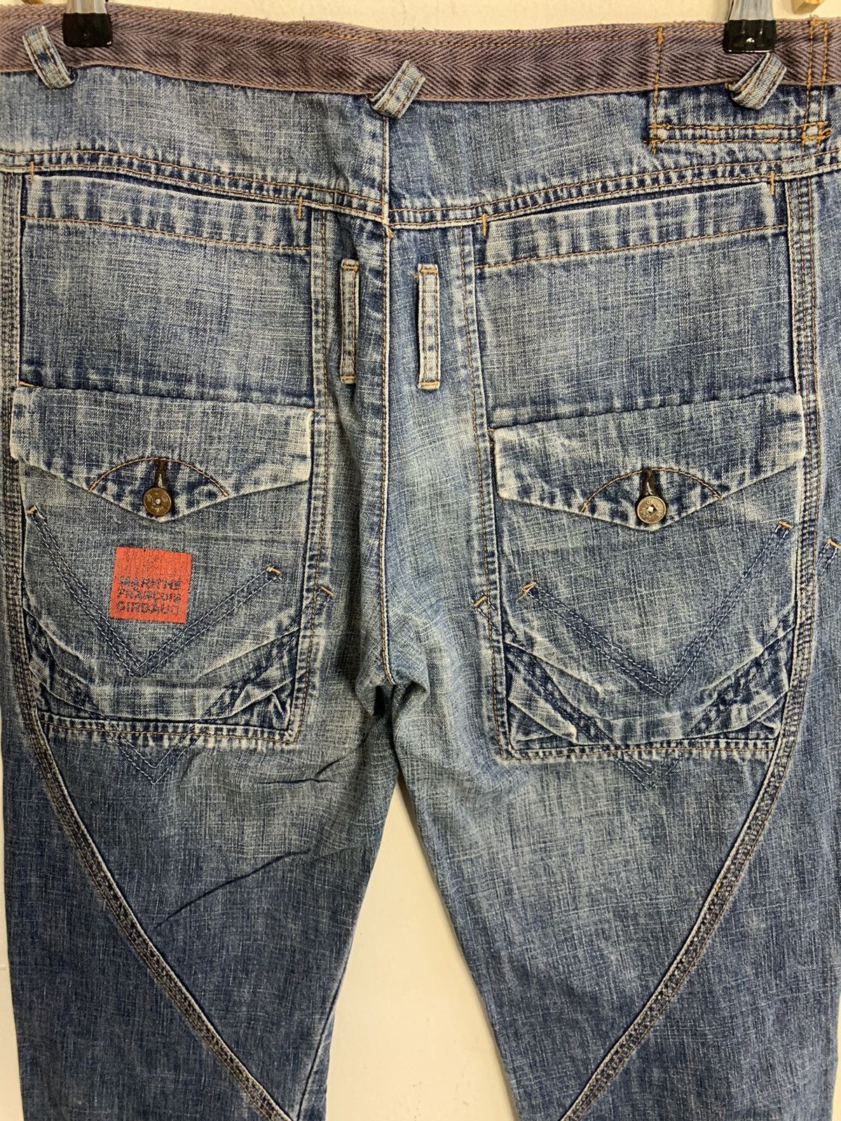 Marithe + Francois Girbaud Marithé Francois Girbaud Double Waist Flaps Pocket Jeans Size 30" / US 8 / IT 44 - 4 Thumbnail