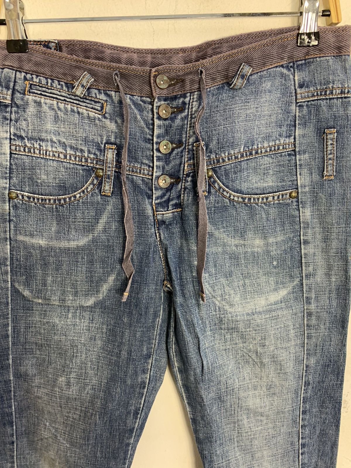 Marithe + Francois Girbaud Marithé Francois Girbaud Double Waist Flaps Pocket Jeans Size 30" / US 8 / IT 44 - 3 Thumbnail
