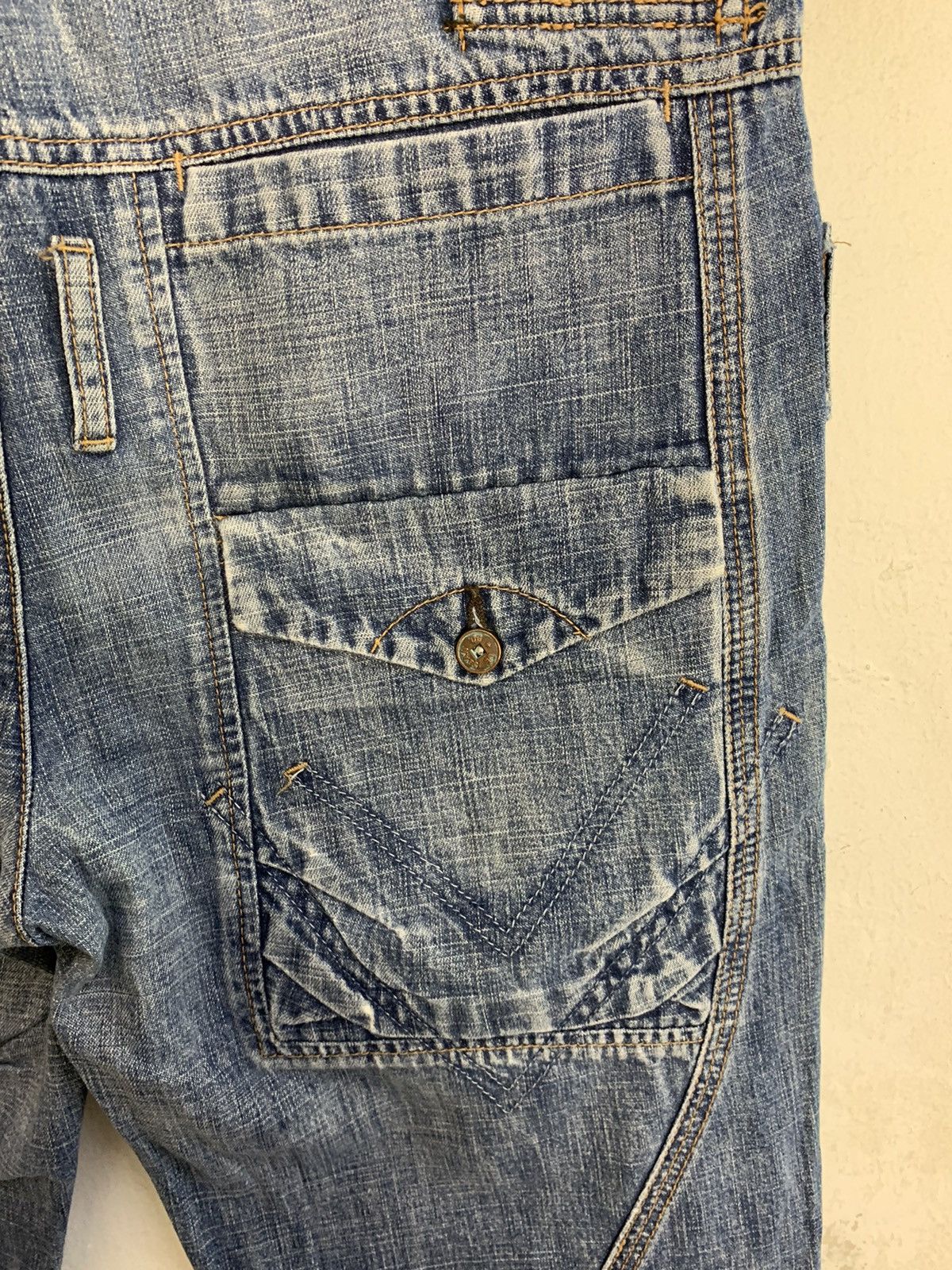 Marithe + Francois Girbaud Marithé Francois Girbaud Double Waist Flaps Pocket Jeans Size 30" / US 8 / IT 44 - 6 Thumbnail