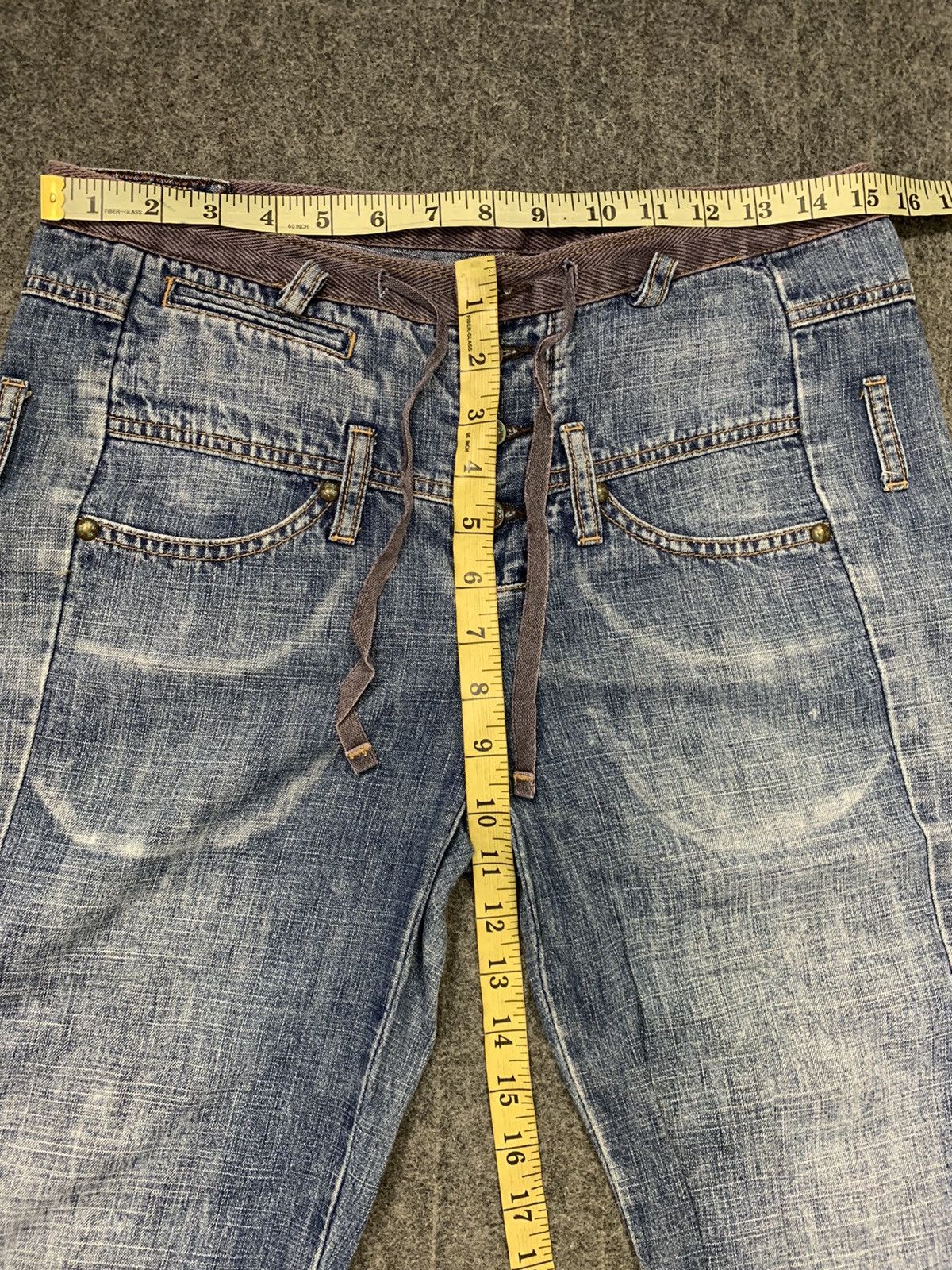 Marithe + Francois Girbaud Marithé Francois Girbaud Double Waist Flaps Pocket Jeans Size 30" / US 8 / IT 44 - 10 Thumbnail
