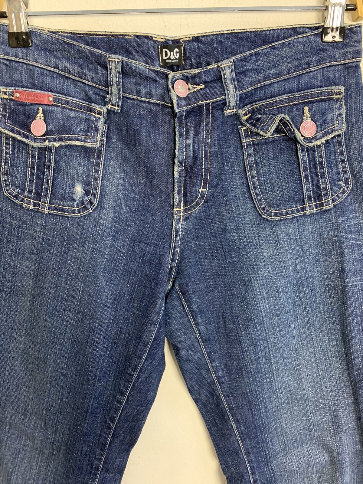 Dolce & Gabbana D&G Dolce & Gabana Ittierre Italian Flared Flap Pocket Jeans Size 28" / US 6 / IT 42 - 3 Thumbnail