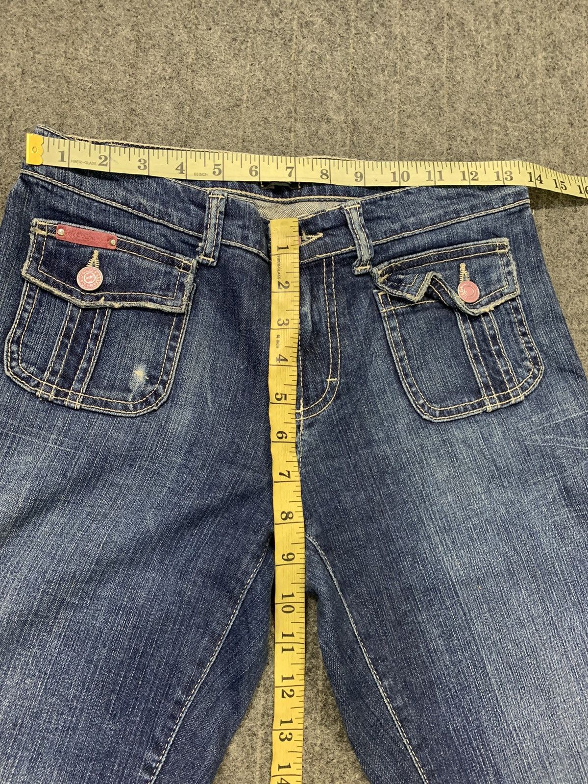 Dolce & Gabbana D&G Dolce & Gabana Ittierre Italian Flared Flap Pocket Jeans Size 28" / US 6 / IT 42 - 10 Thumbnail