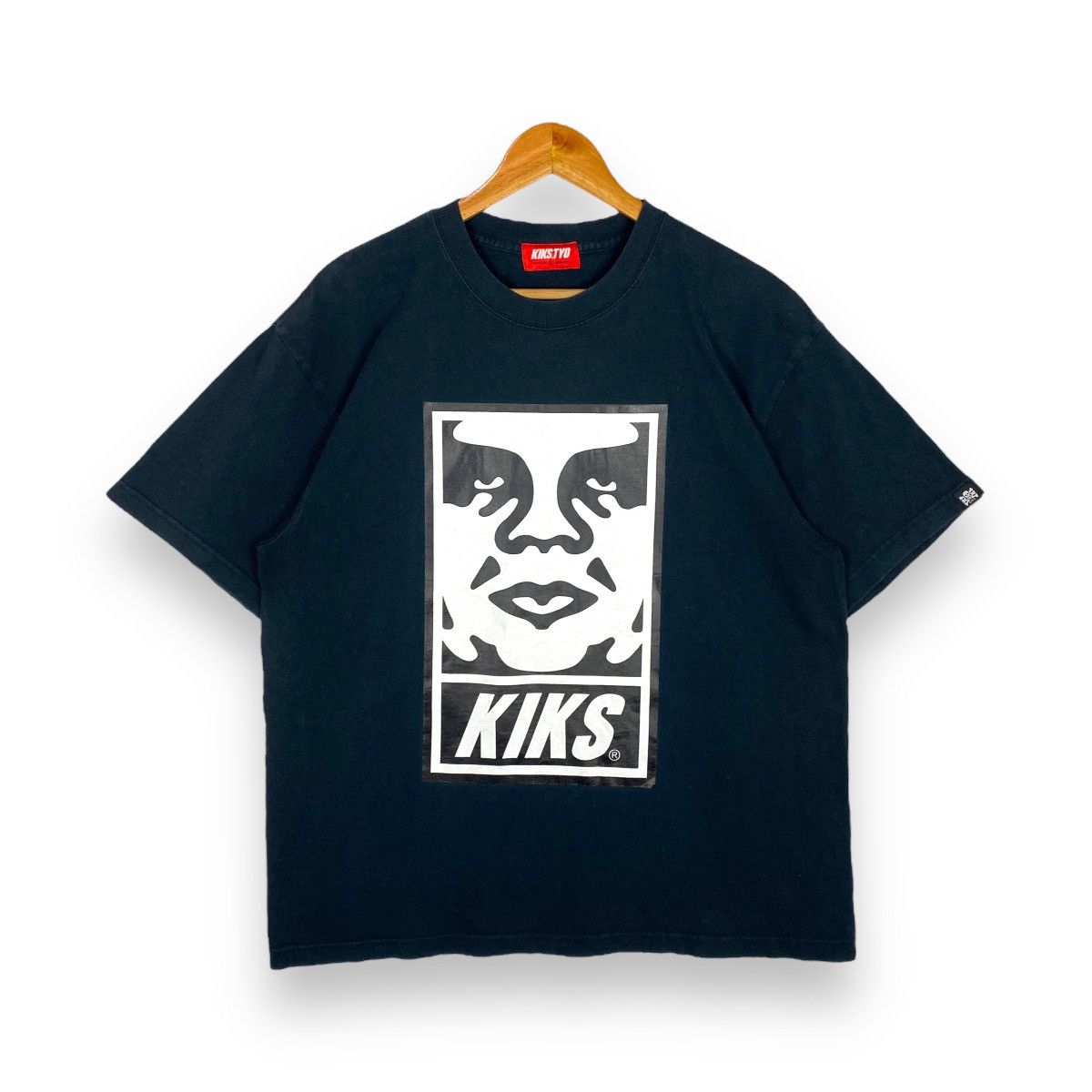image of Kiks Tyo Obey Big Graphic Tee in Black, Men's (Size XL)
