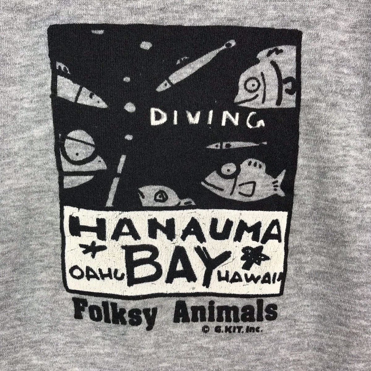 Hanes × Vintage Vintage Hanauma Bay Aloha Kaui Hawaii Sweatshirt Size US L / EU 52-54 / 3 - 3 Thumbnail