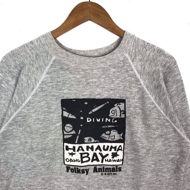 Hanes × Vintage Vintage Hanauma Bay Aloha Kaui Hawaii Sweatshirt Size US L / EU 52-54 / 3 - 2 Thumbnail