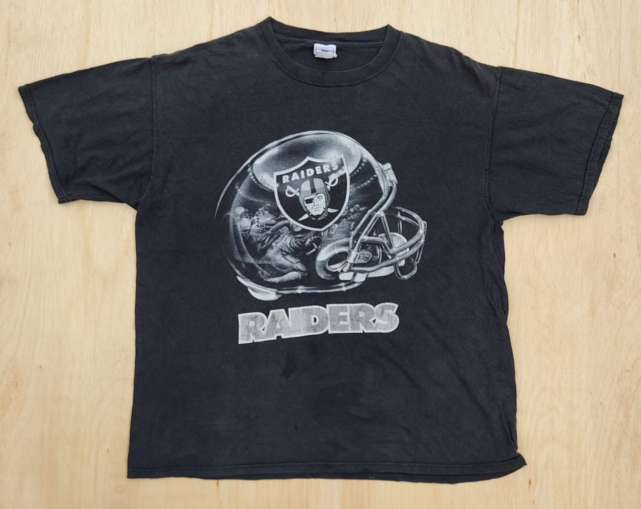 image of Nfl x Oakland Raiders Vintage Tee D - 20 Raiders in Black, Men's (Size 2XL)