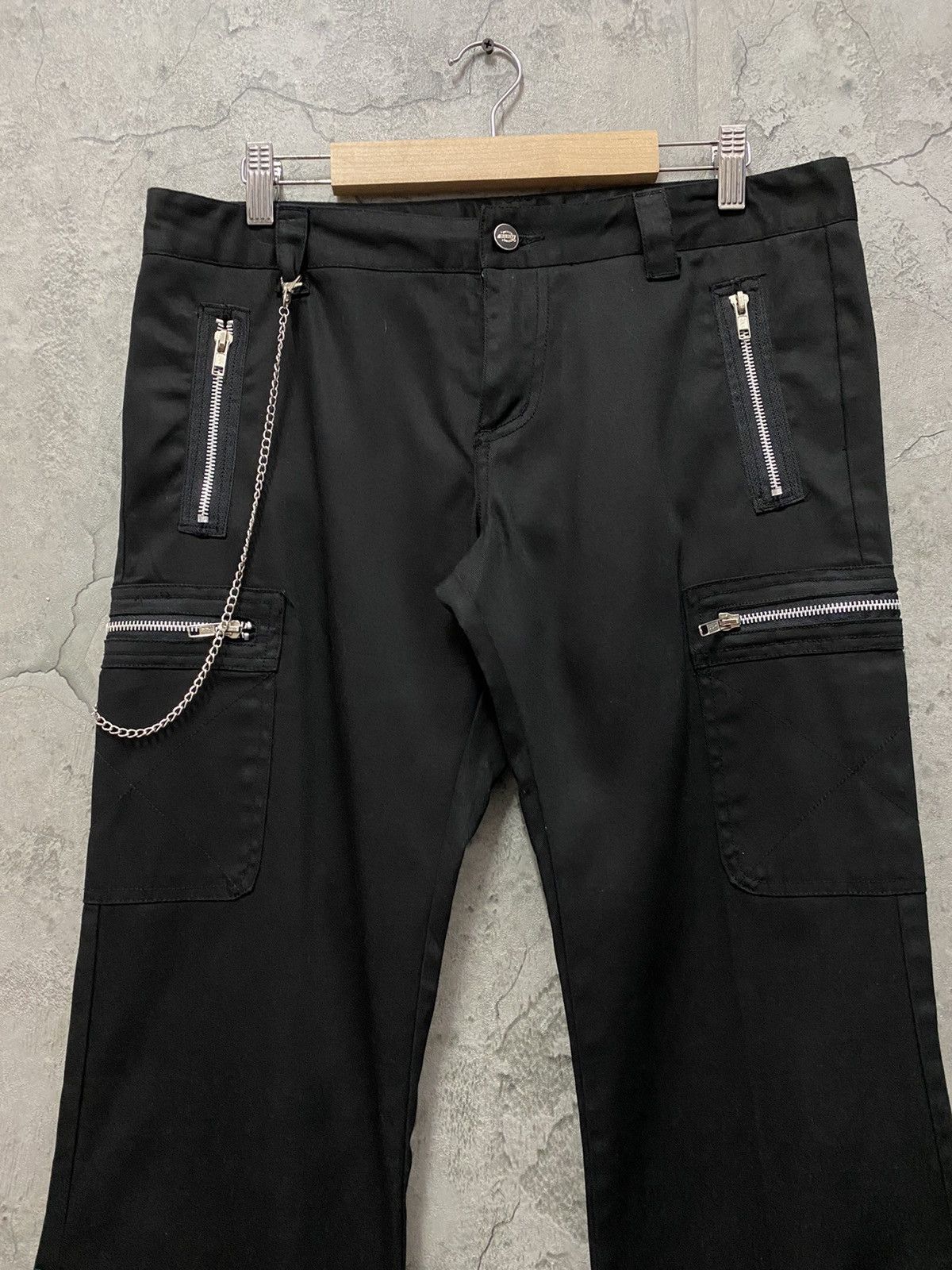 Dickies × Vintage Vintage Dickies Cargo Bondage Zipper Flared Pants Size US 32 / EU 48 - 4 Thumbnail