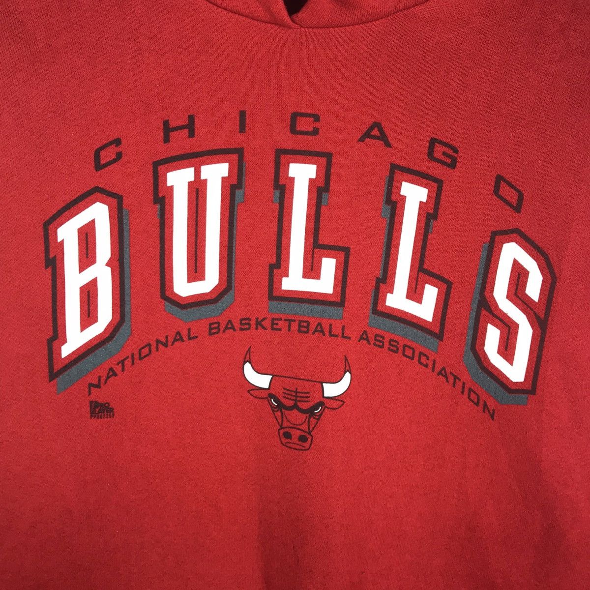 Fruit Of The Loom × NBA Vintage Chicago Bulls Hoodie Pullover Sweatshirt Size US XL / EU 56 / 4 - 3 Thumbnail