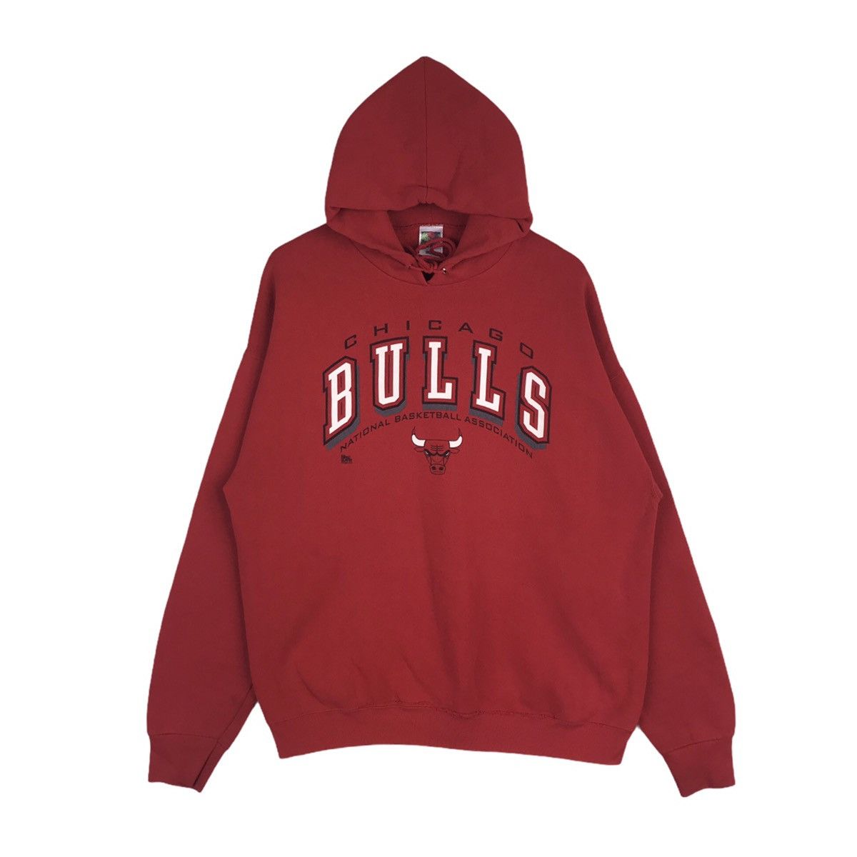 Fruit Of The Loom × NBA Vintage Chicago Bulls Hoodie Pullover Sweatshirt Size US XL / EU 56 / 4 - 1 Thumbnail