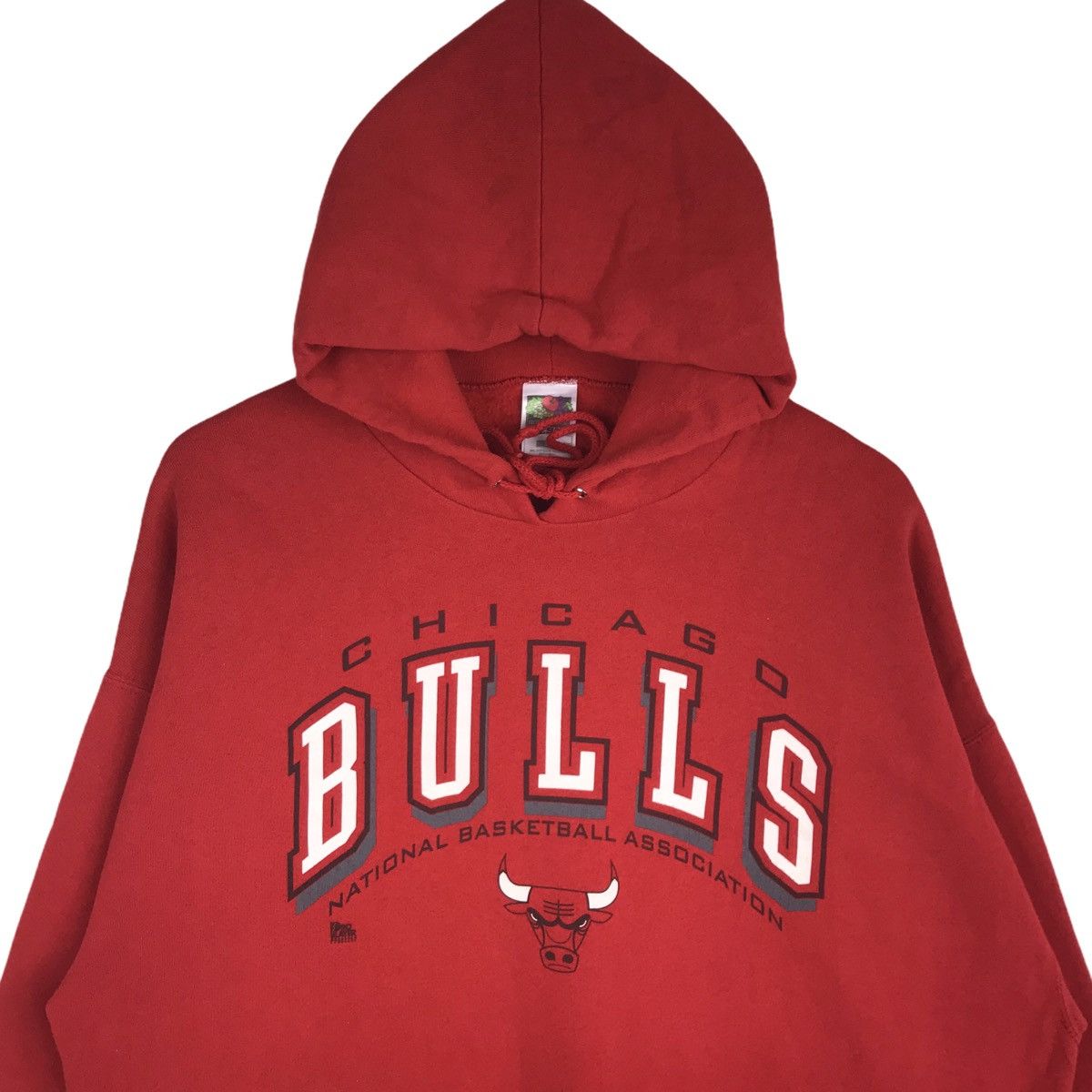 Fruit Of The Loom × NBA Vintage Chicago Bulls Hoodie Pullover Sweatshirt Size US XL / EU 56 / 4 - 2 Thumbnail