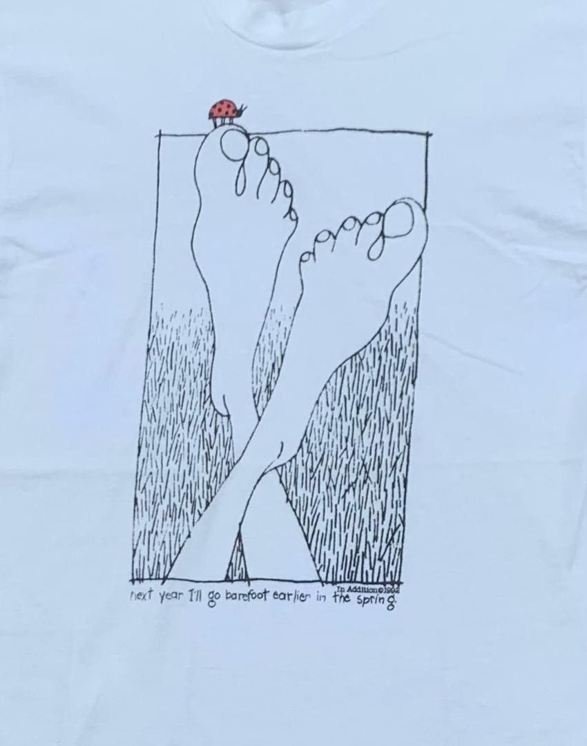 Vintage vintage tee barefoot A31 Size US M / EU 48-50 / 2 - 2 Thumbnail