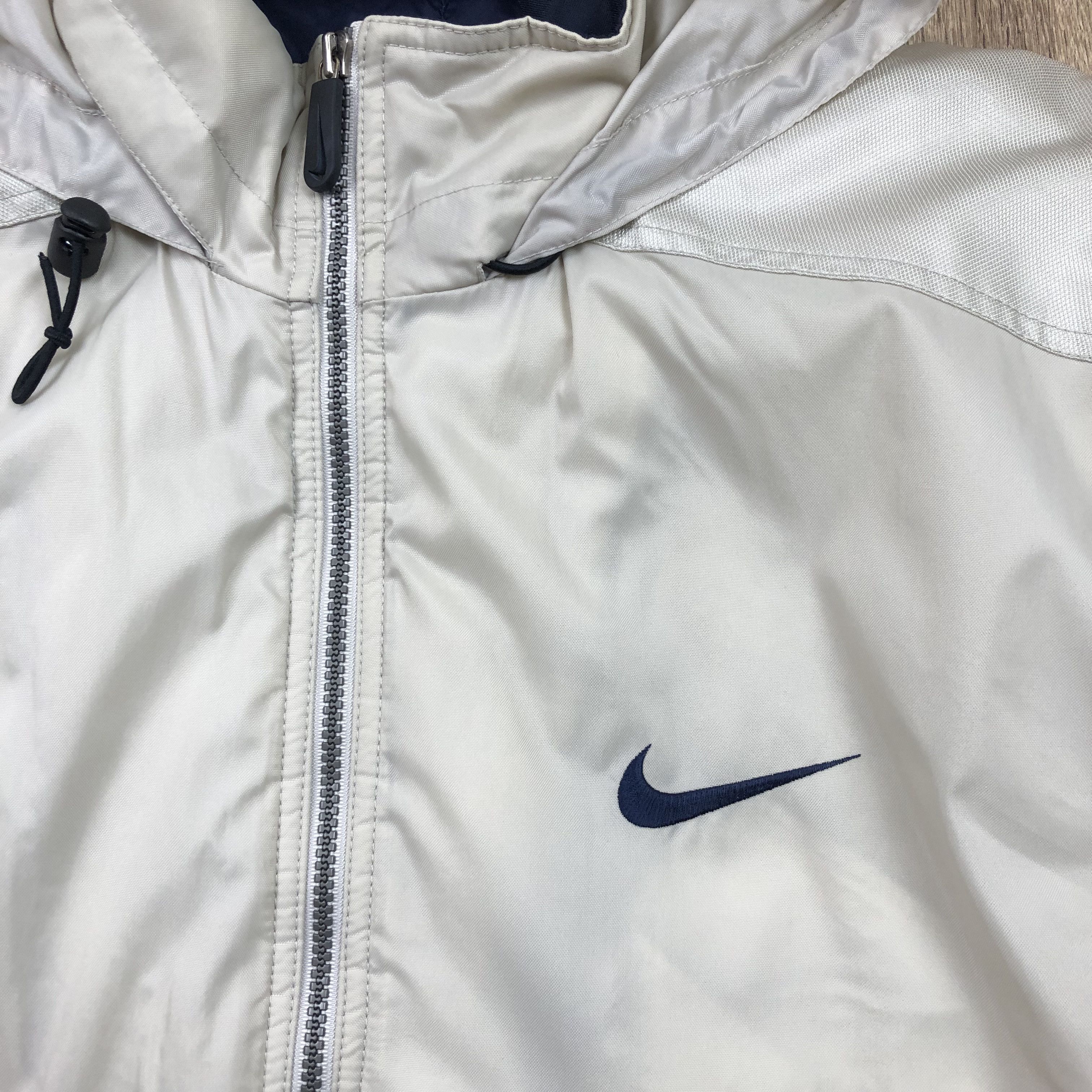 Nike × Vintage Vintage Nike Jacket Rare Big Logo Swoosh Y2K hype Drill Size US L / EU 52-54 / 3 - 4 Thumbnail