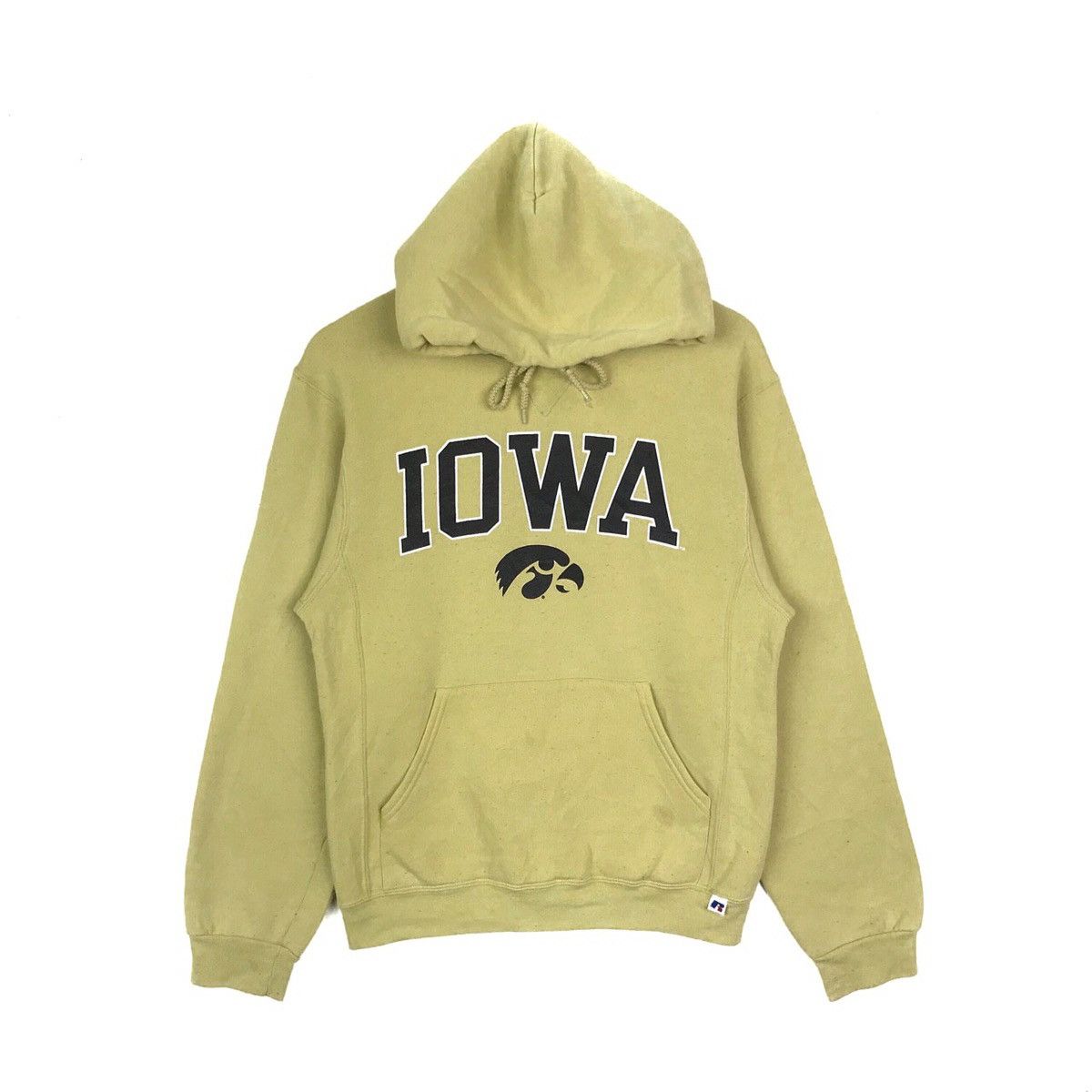 NFL × Russell Athletic × Vintage Vintage 90s Iowa Hoodie Pullover Sweatshirt Size US S / EU 44-46 / 1 - 1 Thumbnail