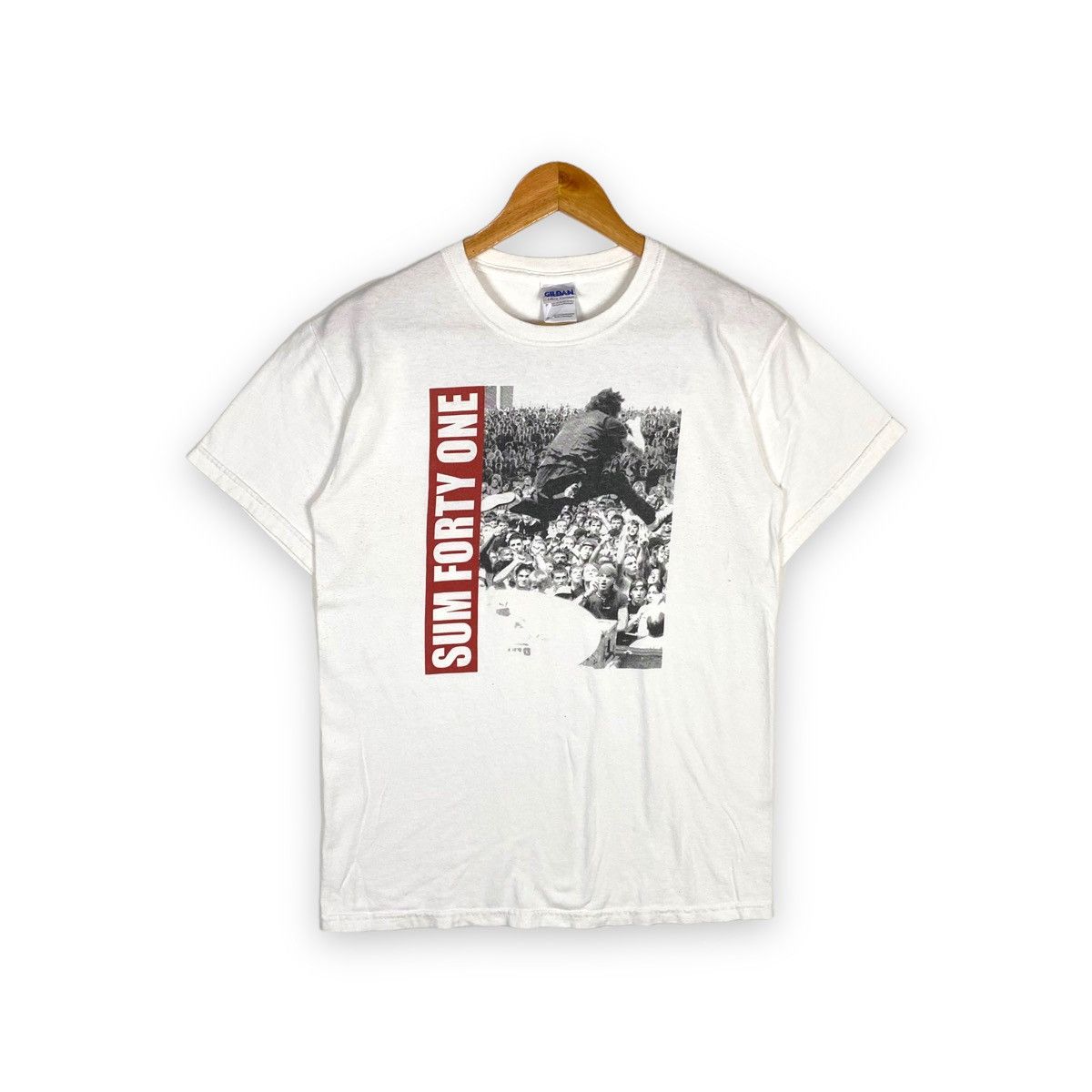 image of Band Tees x Vintage Sum 41 Japan Tour 2012 Punk Rock Band Tee in White, Men's (Size Small)