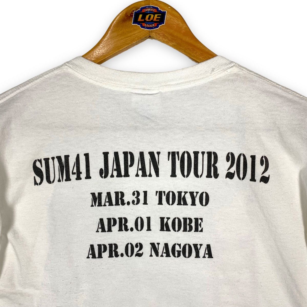 Band Tees × Vintage SUM 41 JAPAN TOUR 2012 PUNK ROCK BAND TEE Size US S / EU 44-46 / 1 - 7 Thumbnail