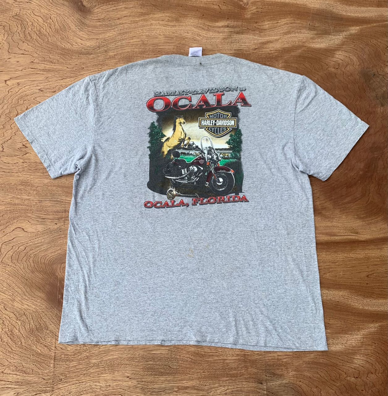 Harley Davidson × Vintage Vintage Tee D 37 Harley davidson Size US XL / EU 56 / 4 - 3 Thumbnail