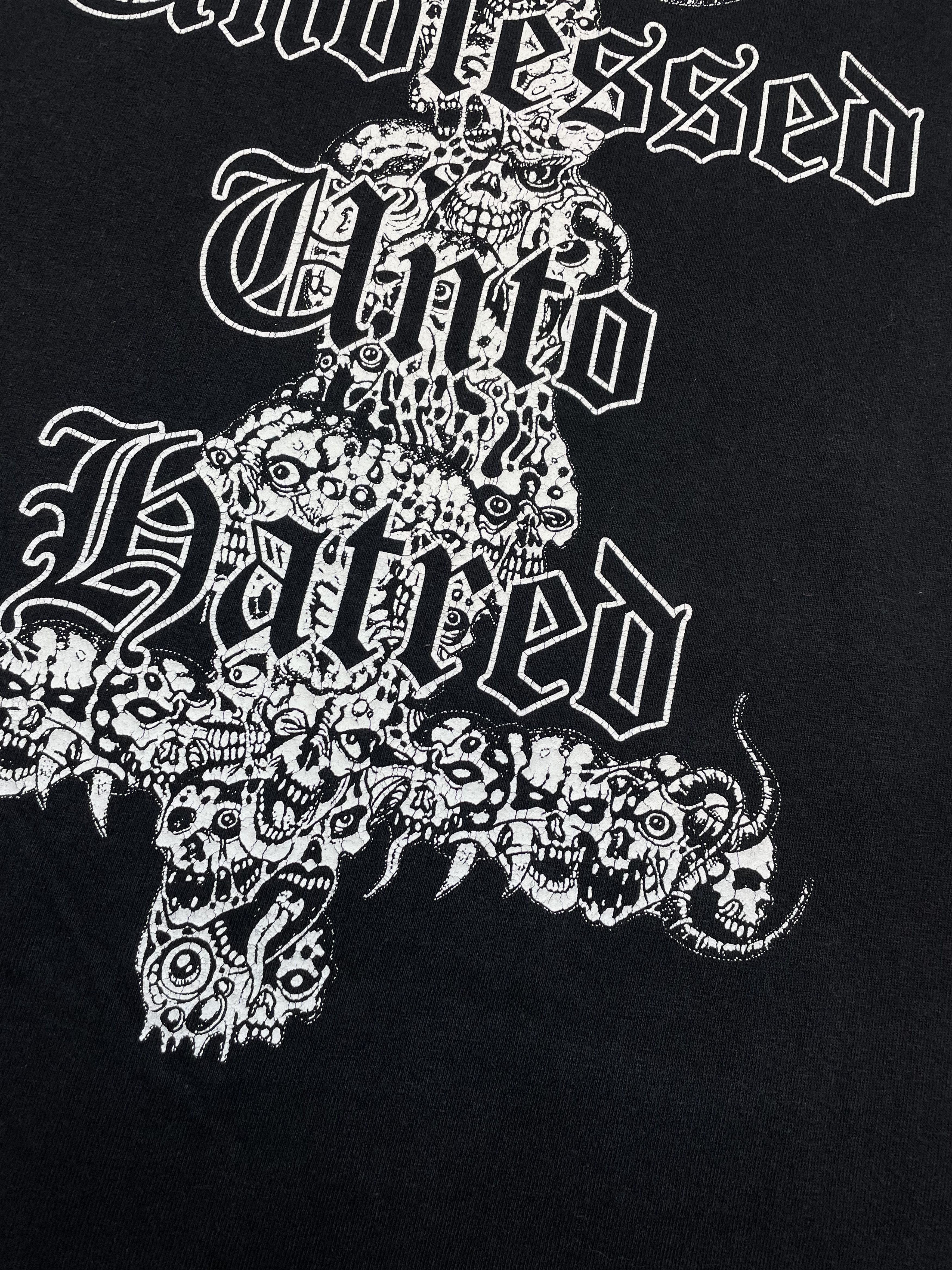 Band Tees × Vintage Vintage Crucifire 2002 Death Metal Tee Unblessed Unto Hatred Size US L / EU 52-54 / 3 - 15 Thumbnail